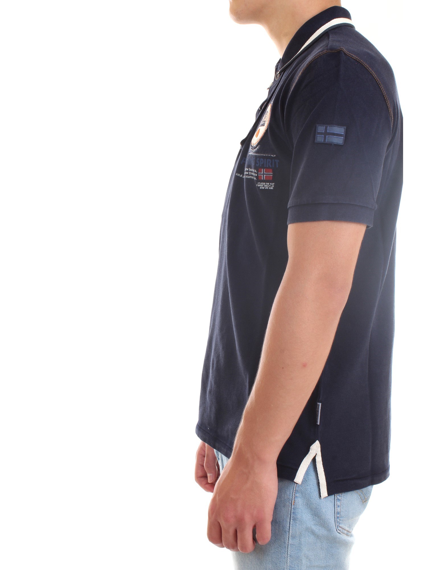 NAPAPIJRI NP0A4F6D Blue Clothing Man Polo shirt NAPAPIJRI NP0A4F6D Blue Clothing Man Polo shirt