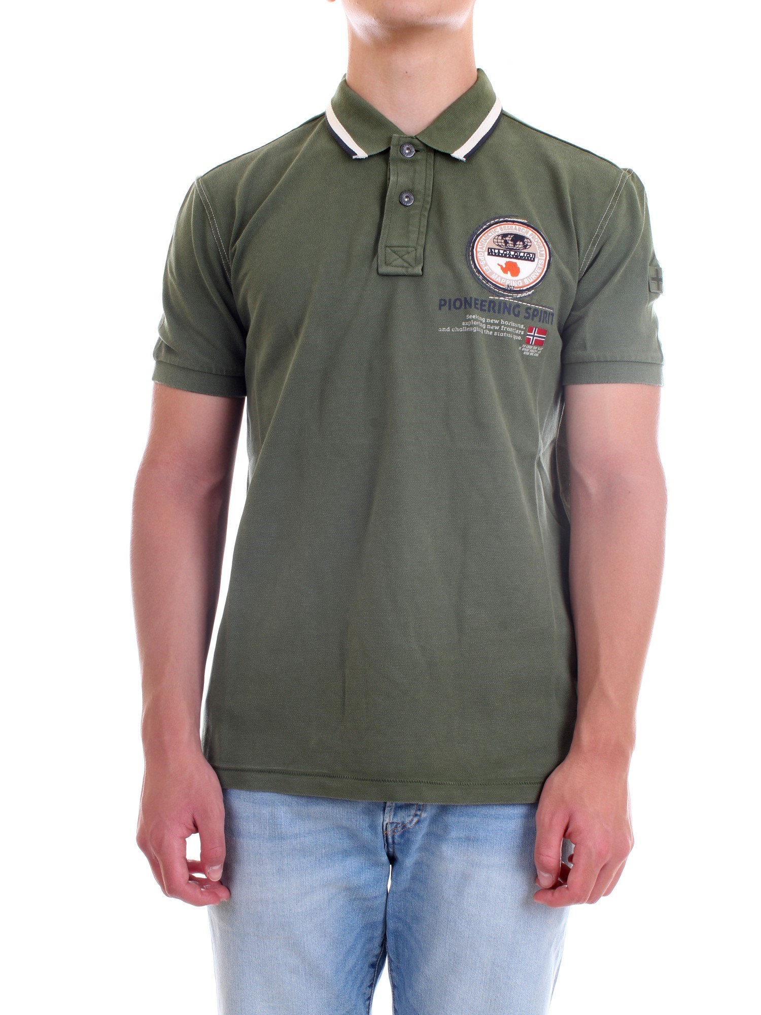 NAPAPIJRI NP0A4F6D Green Clothing Man Polo shirt NAPAPIJRI NP0A4F6D Green Clothing Man Polo shirt
