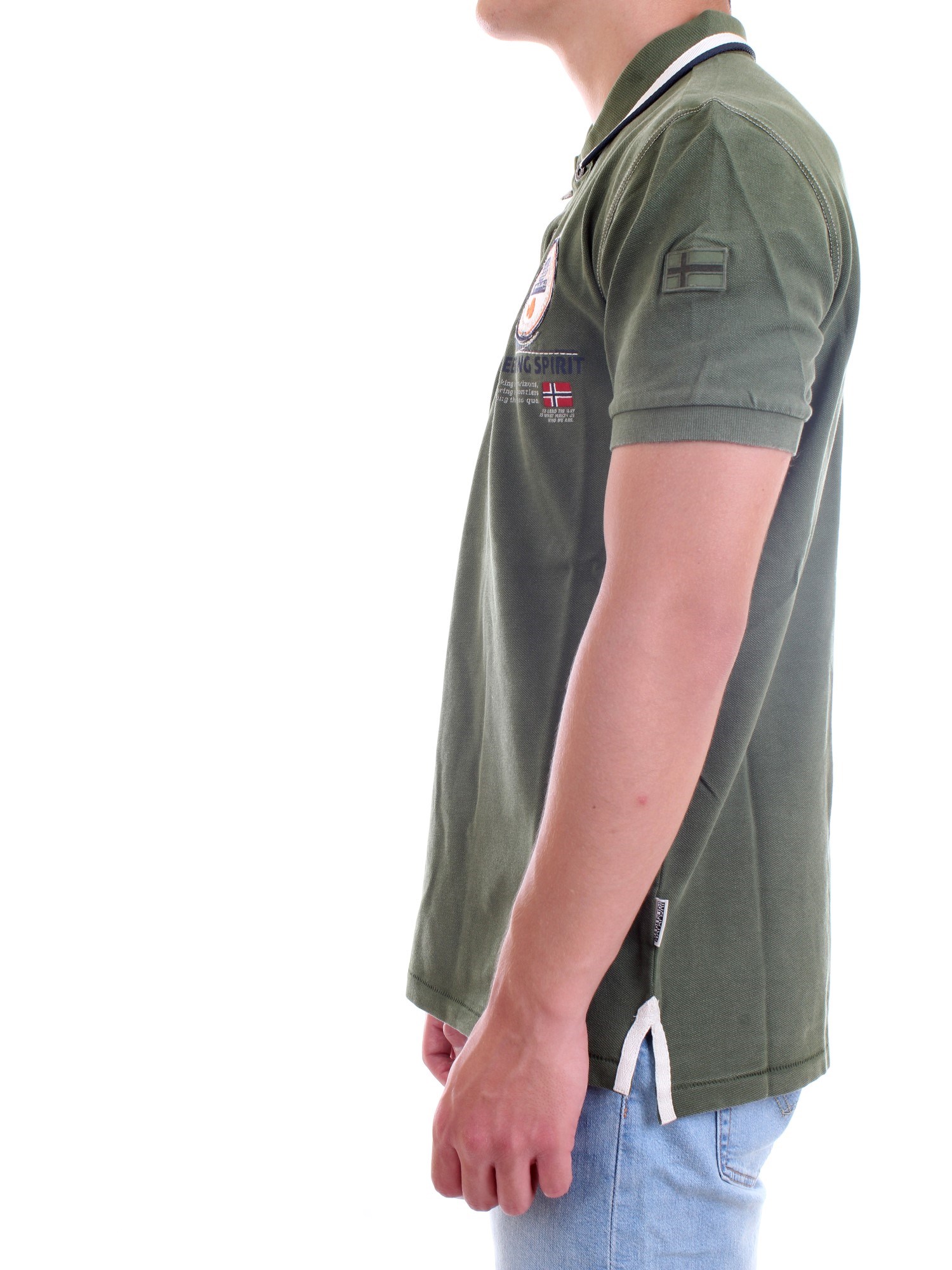 NAPAPIJRI NP0A4F6D Green Clothing Man Polo shirt NAPAPIJRI NP0A4F6D Green Clothing Man Polo shirt