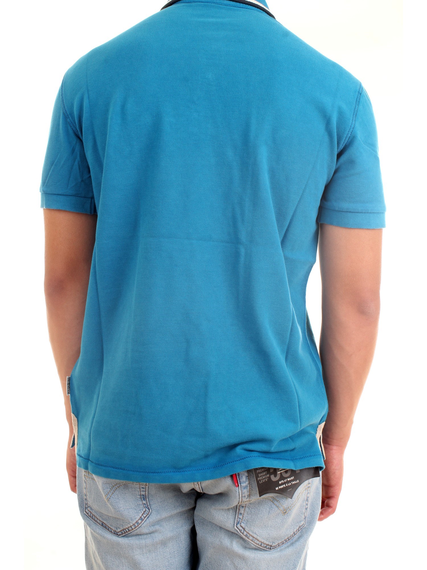 NAPAPIJRI NP0A4F6D Light blue Clothing Man Polo shirt NAPAPIJRI NP0A4F6D Light blue Clothing Man Polo shirt