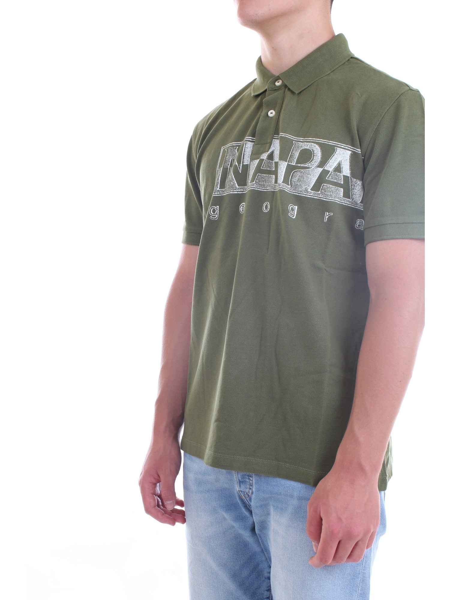 NAPAPIJRI NP0A4FA4 Green Clothing Man Polo shirt NAPAPIJRI NP0A4FA4 Green Clothing Man Polo shirt