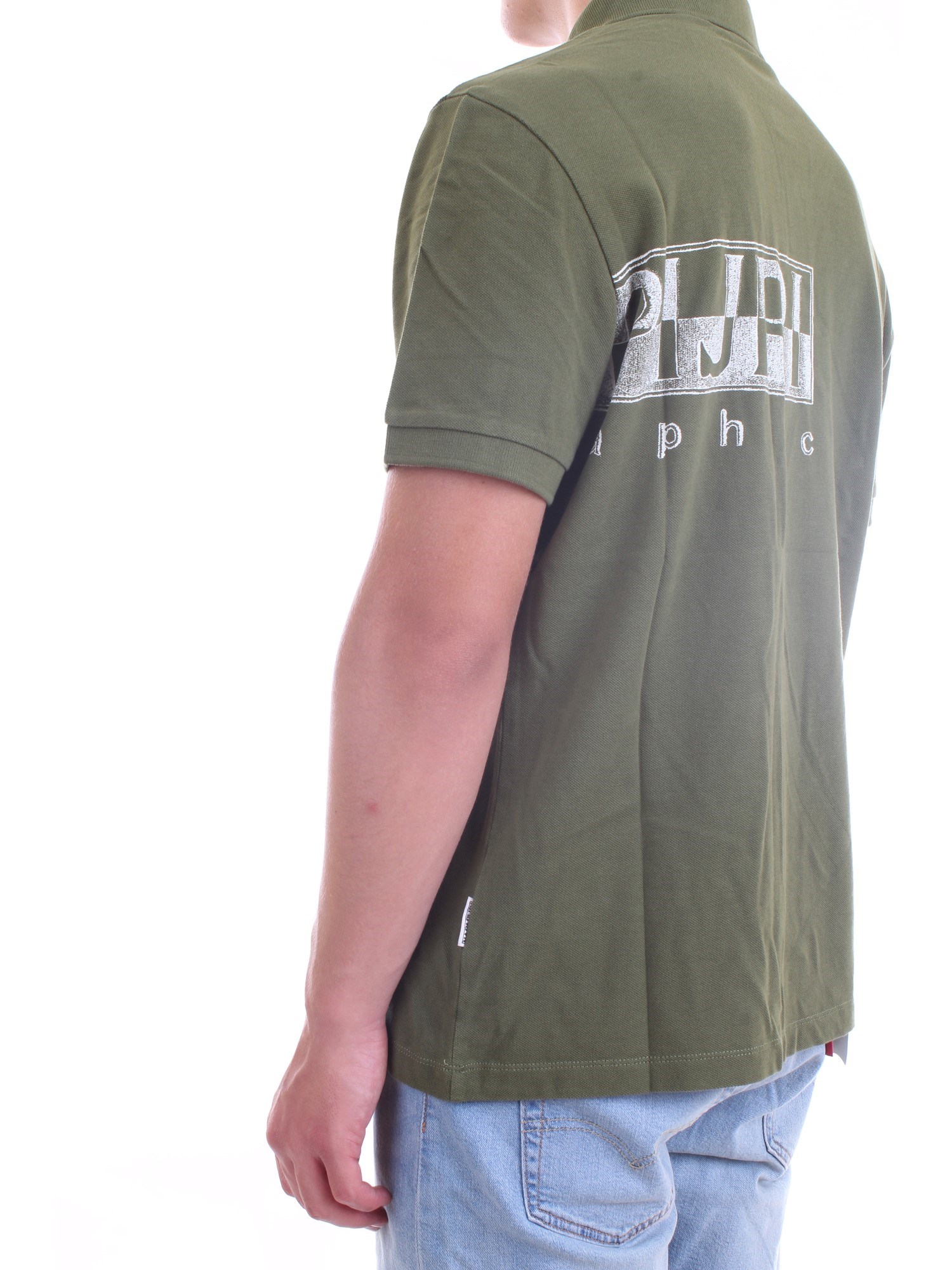 NAPAPIJRI NP0A4FA4 Green Clothing Man Polo shirt NAPAPIJRI NP0A4FA4 Green Clothing Man Polo shirt