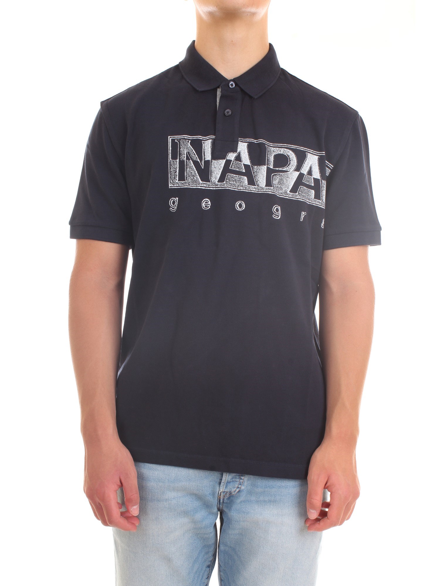 NAPAPIJRI NP0A4FA4 Blue Clothing Man Polo shirt NAPAPIJRI NP0A4FA4 Blue Clothing Man Polo shirt