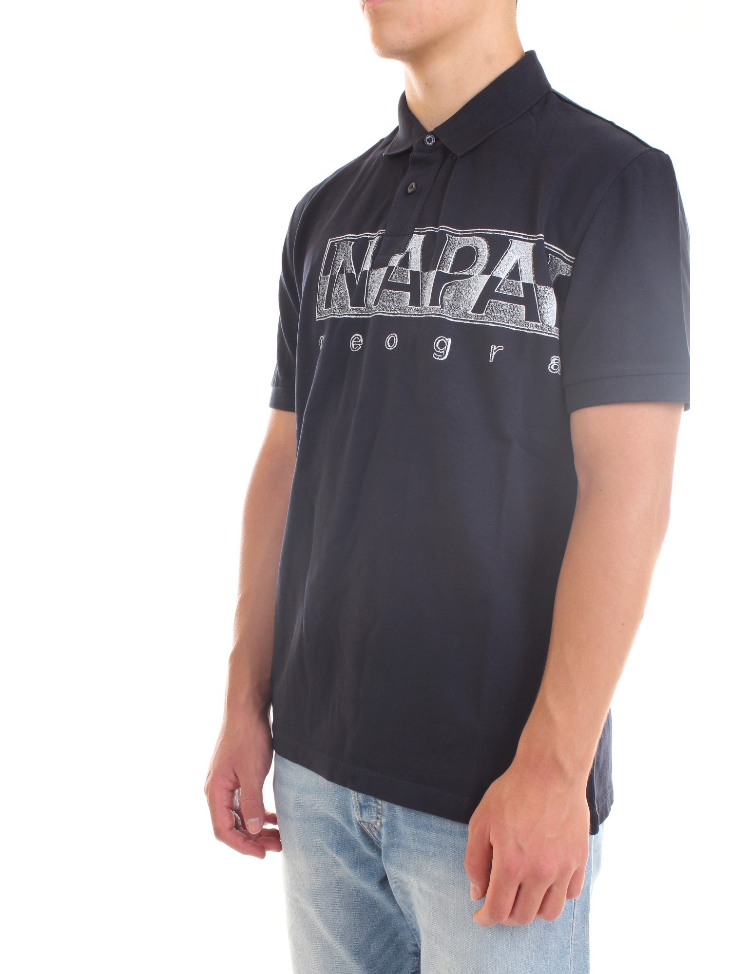 NAPAPIJRI NP0A4FA4 Blue Clothing Man Polo shirt NAPAPIJRI NP0A4FA4 Blue Clothing Man Polo shirt