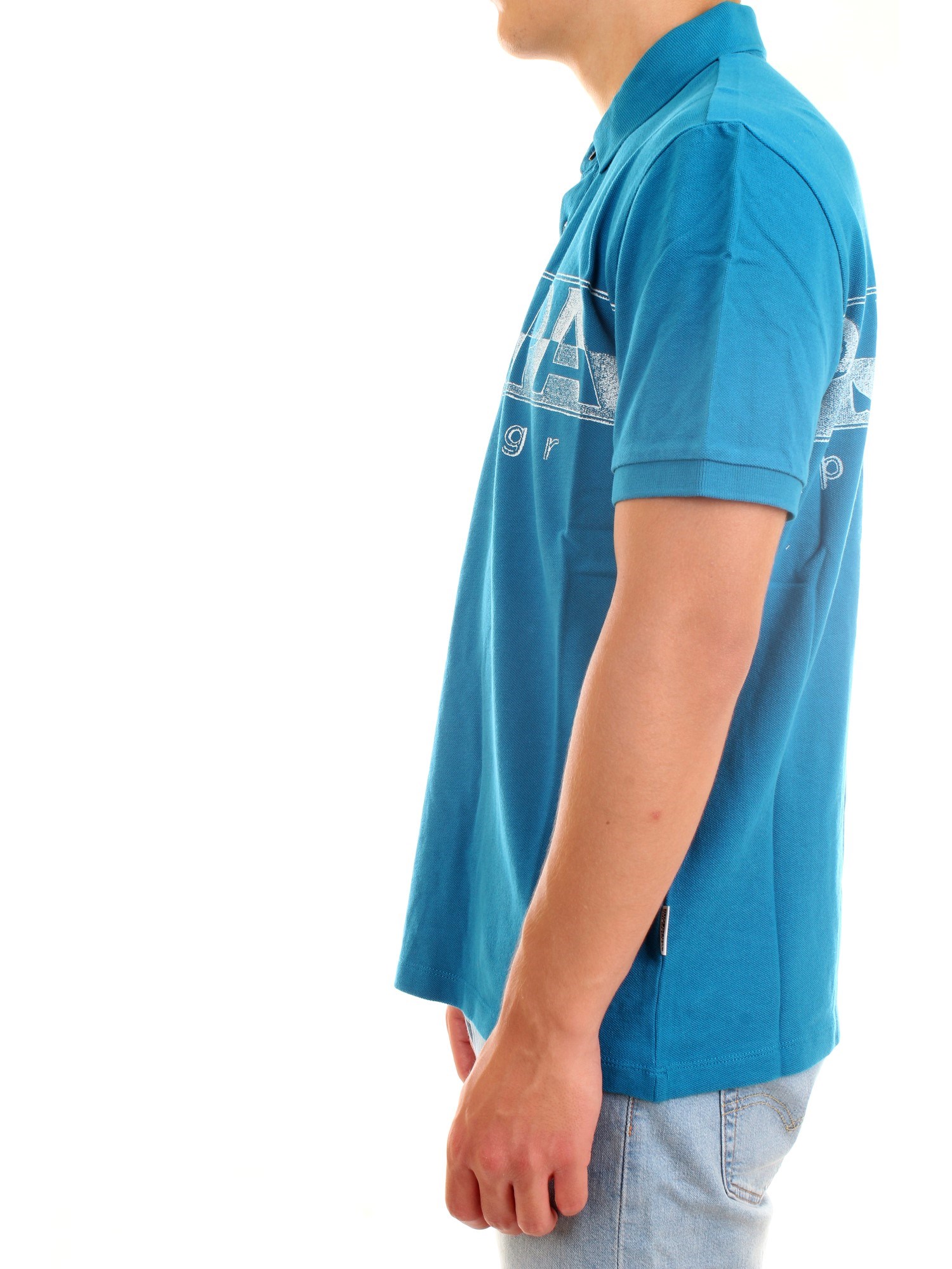 NAPAPIJRI NP0A4FA4 Light blue Clothing Man Polo shirt NAPAPIJRI NP0A4FA4 Light blue Clothing Man Polo shirt