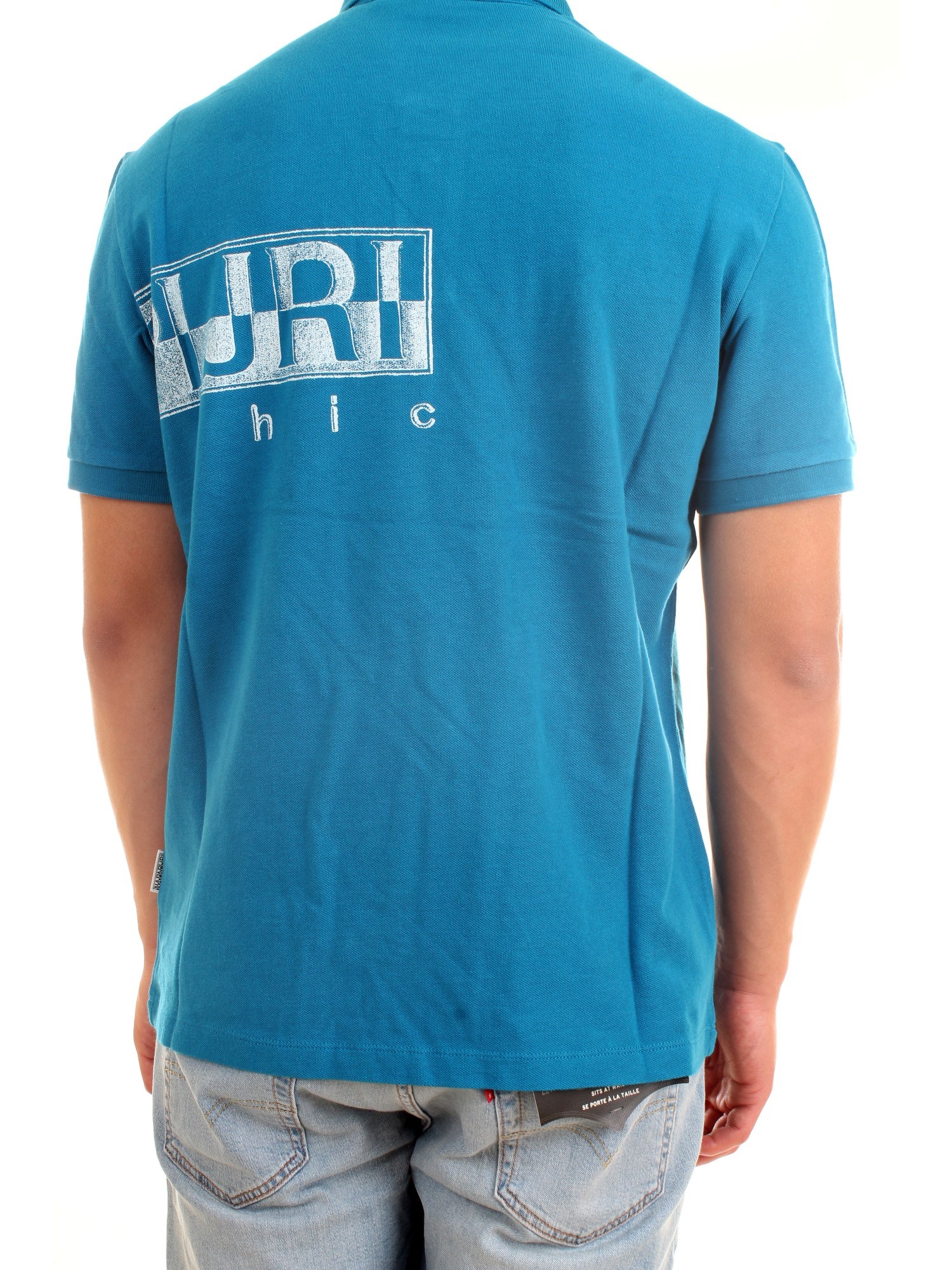 NAPAPIJRI NP0A4FA4 Light blue Clothing Man Polo shirt NAPAPIJRI NP0A4FA4 Light blue Clothing Man Polo shirt