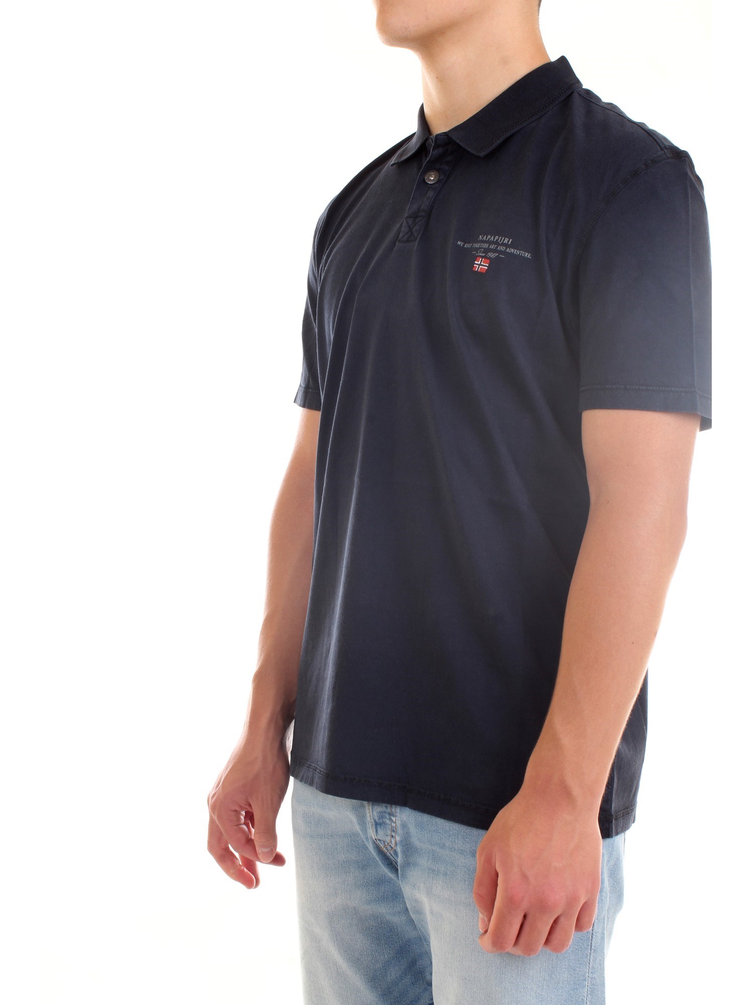 NAPAPIJRI NP0A4F9P Blue Clothing Man Polo shirt NAPAPIJRI NP0A4F9P Blue Clothing Man Polo shirt