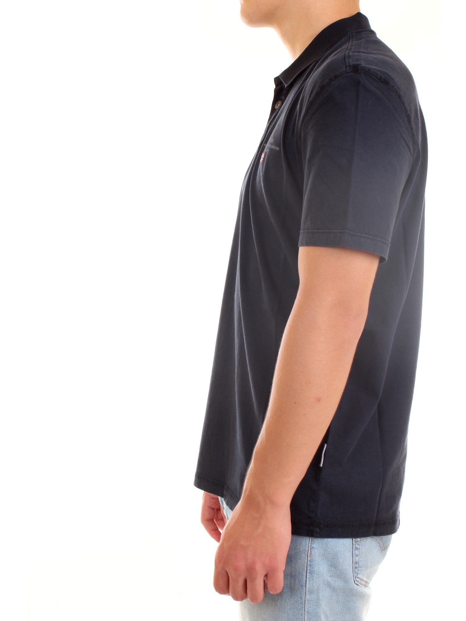 NAPAPIJRI NP0A4F9P Blue Clothing Man Polo shirt NAPAPIJRI NP0A4F9P Blue Clothing Man Polo shirt