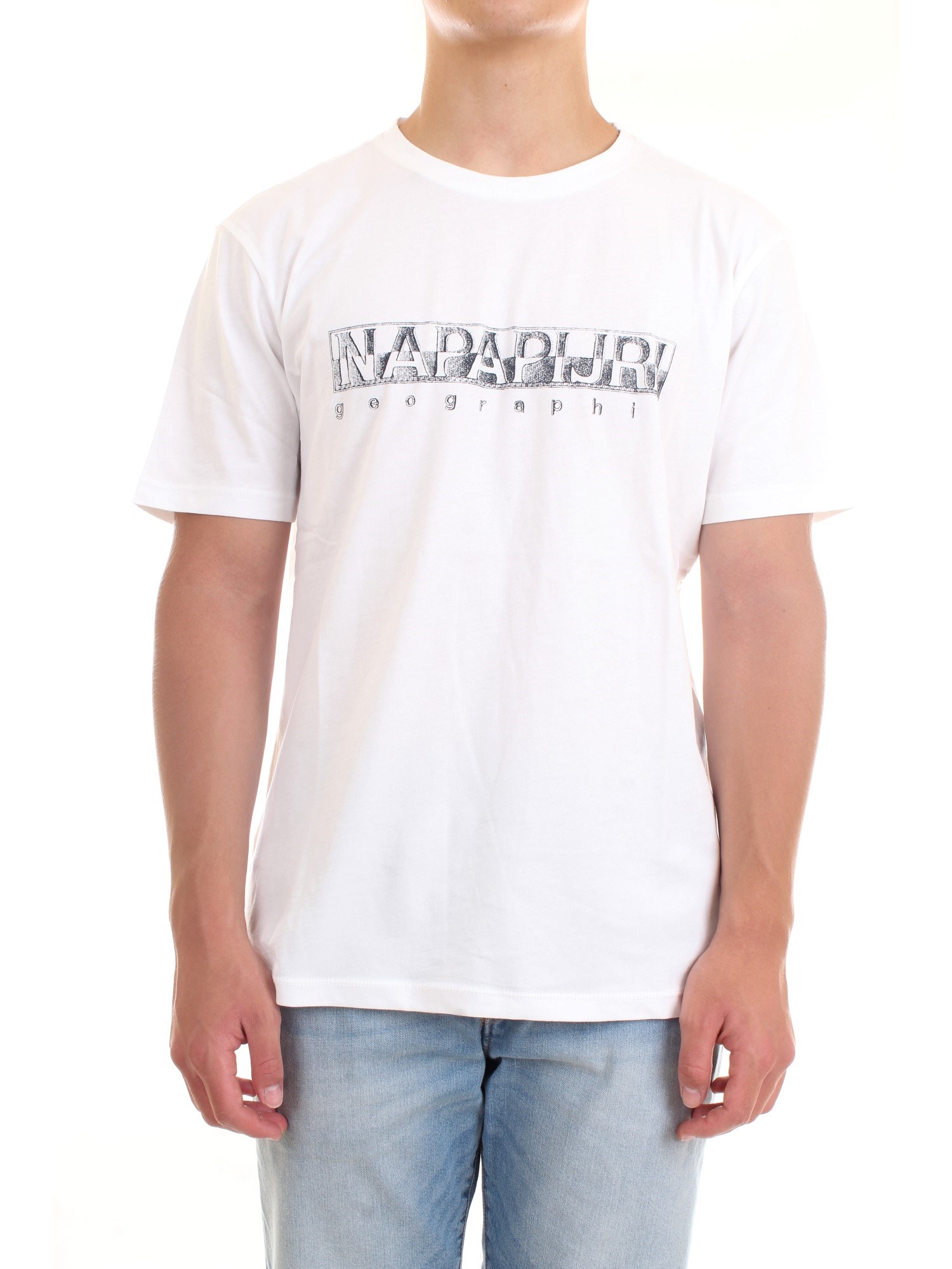 NAPAPIJRI NP0A4F9O White Clothing Man T-Shirt/Polo NAPAPIJRI NP0A4F9O White Clothing Man T-Shirt/Polo