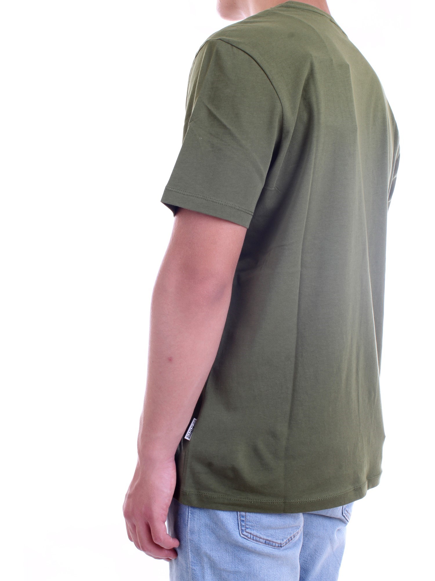 NAPAPIJRI NP0A4F9O Green Clothing Man T-Shirt/Polo NAPAPIJRI NP0A4F9O Green Clothing Man T-Shirt/Polo