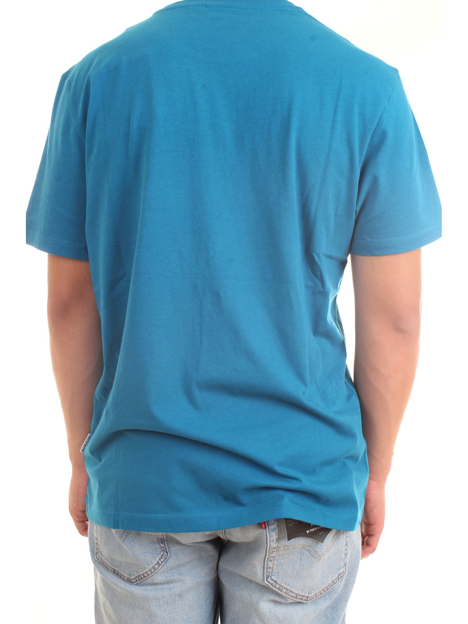 NAPAPIJRI NP0A4F9O Light blue Clothing Man T-Shirt/Polo NAPAPIJRI NP0A4F9O Light blue Clothing Man T-Shirt/Polo