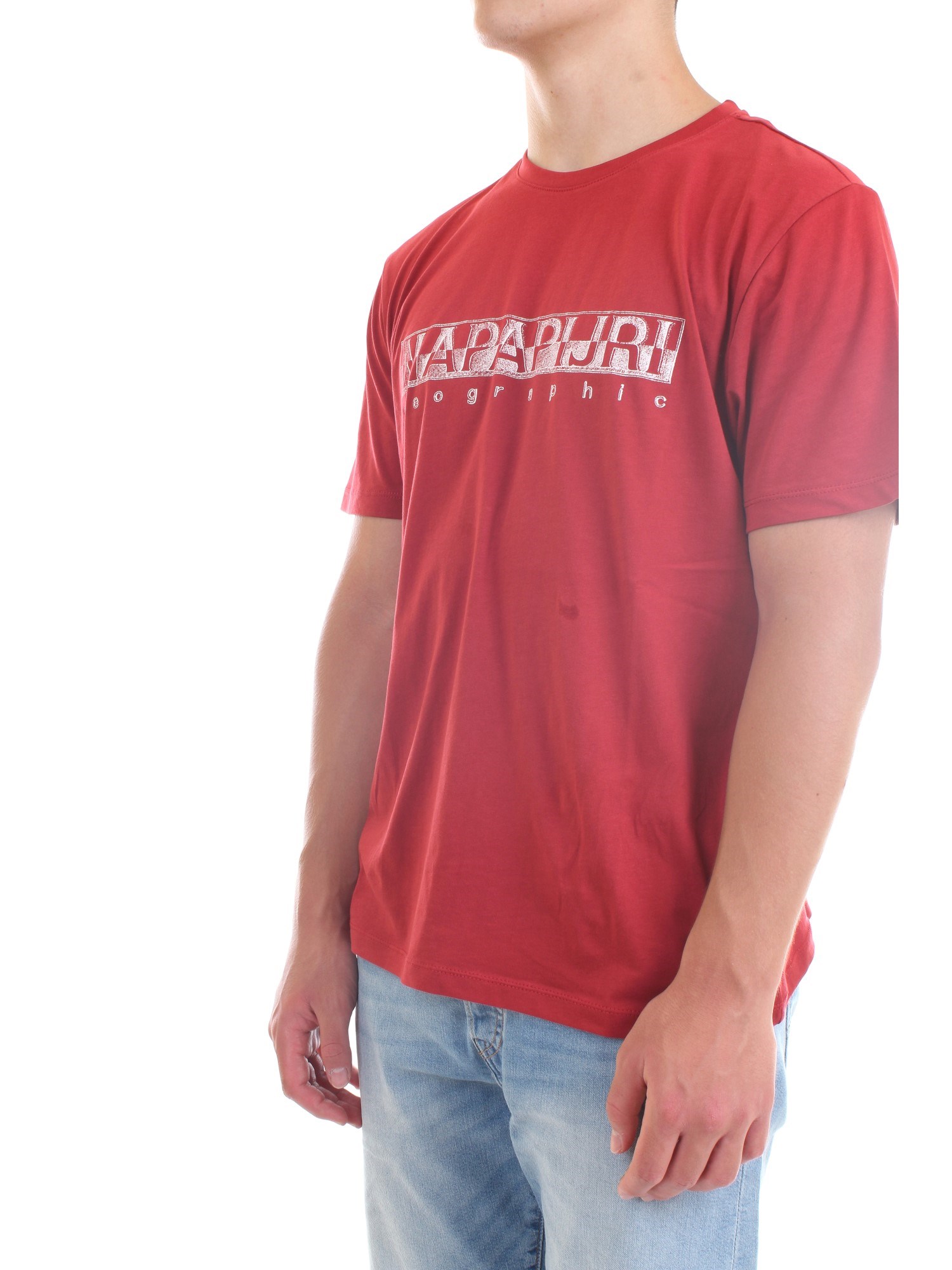 NAPAPIJRI NP0A4F9O Red Clothing Man T-Shirt/Polo NAPAPIJRI NP0A4F9O Red Clothing Man T-Shirt/Polo