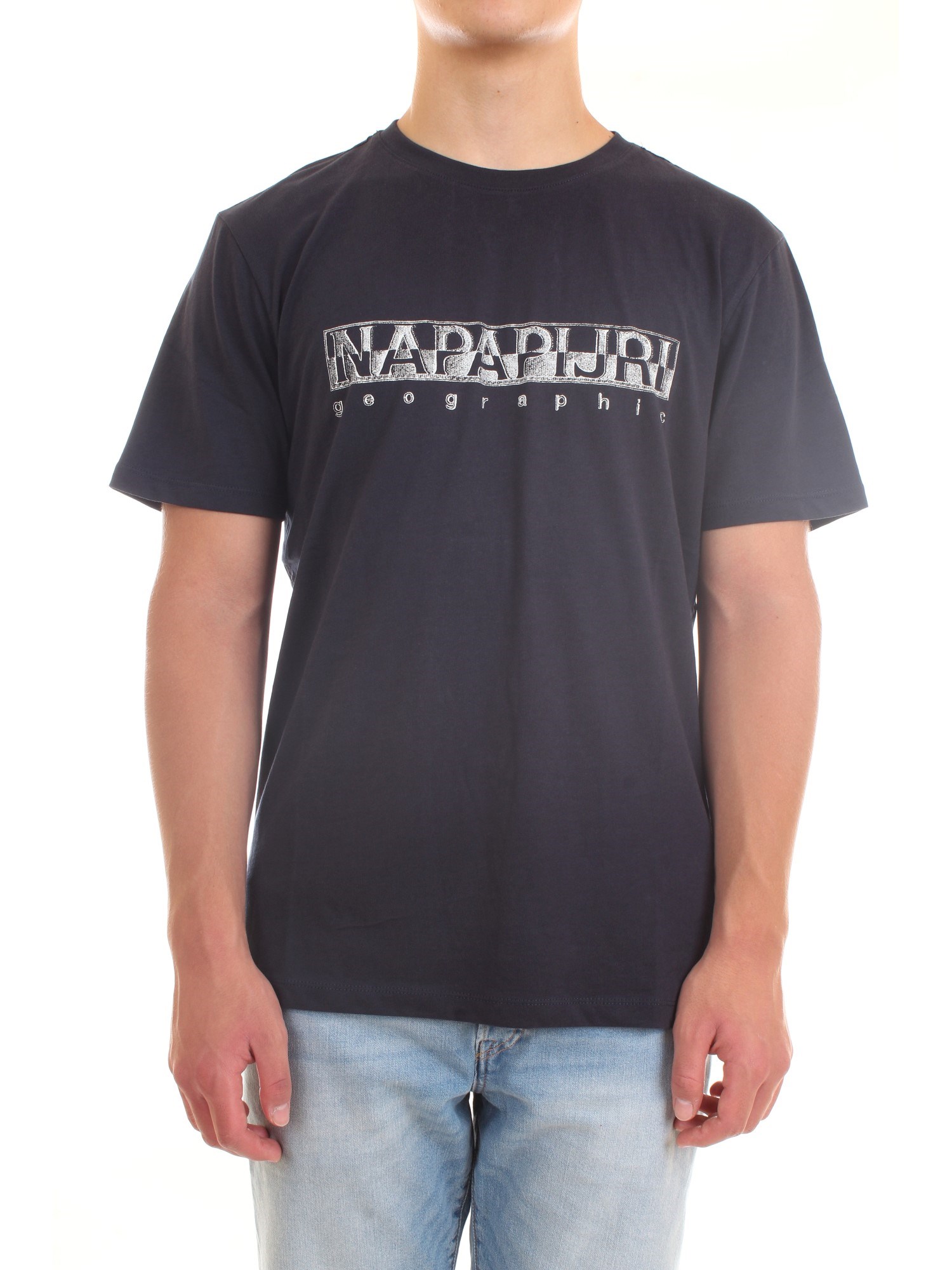 NAPAPIJRI NP0A4F9O Blue Clothing Man T-Shirt/Polo NAPAPIJRI NP0A4F9O Blue Clothing Man T-Shirt/Polo