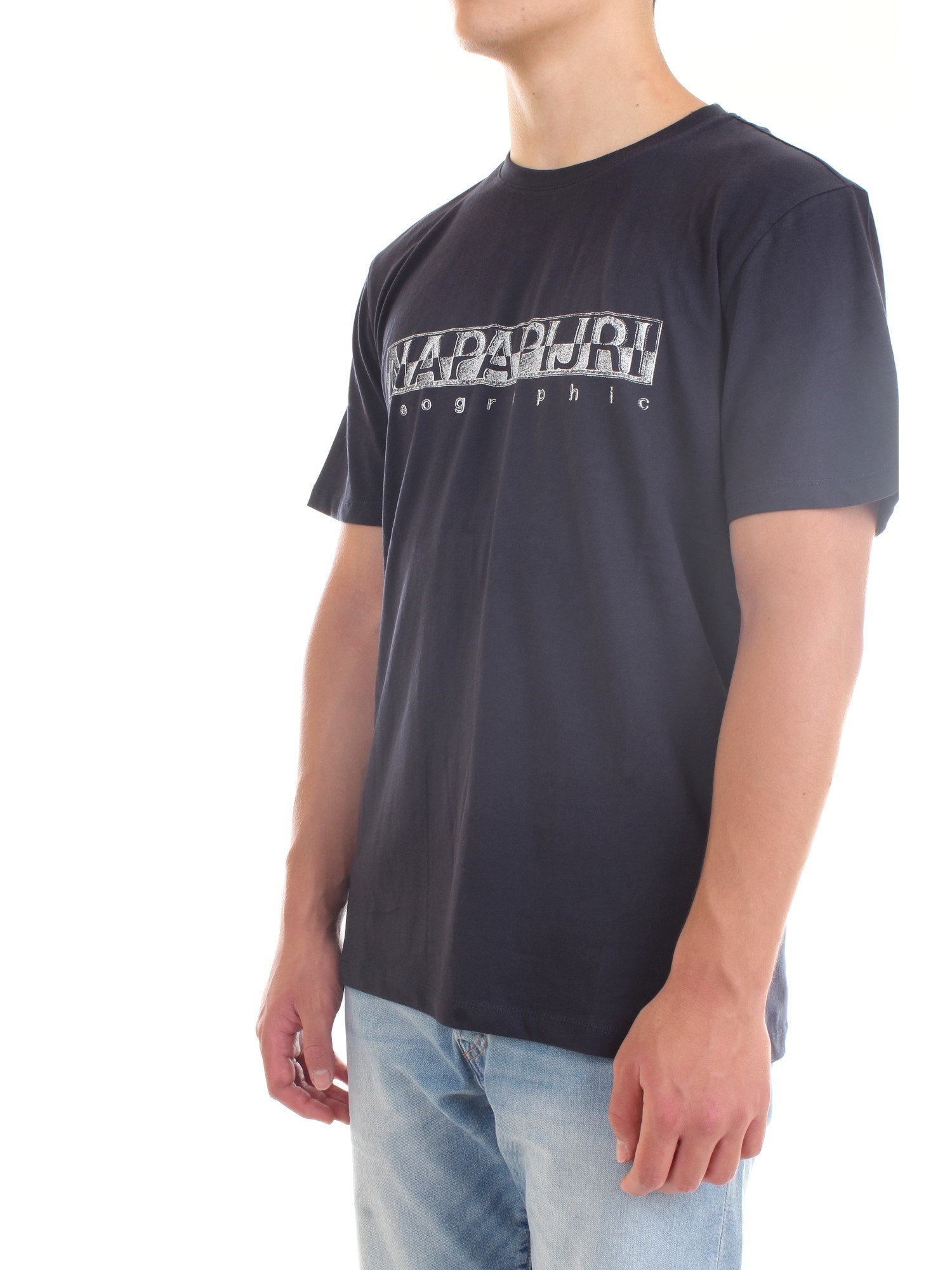 NAPAPIJRI NP0A4F9O Blue Clothing Man T-Shirt/Polo NAPAPIJRI NP0A4F9O Blue Clothing Man T-Shirt/Polo