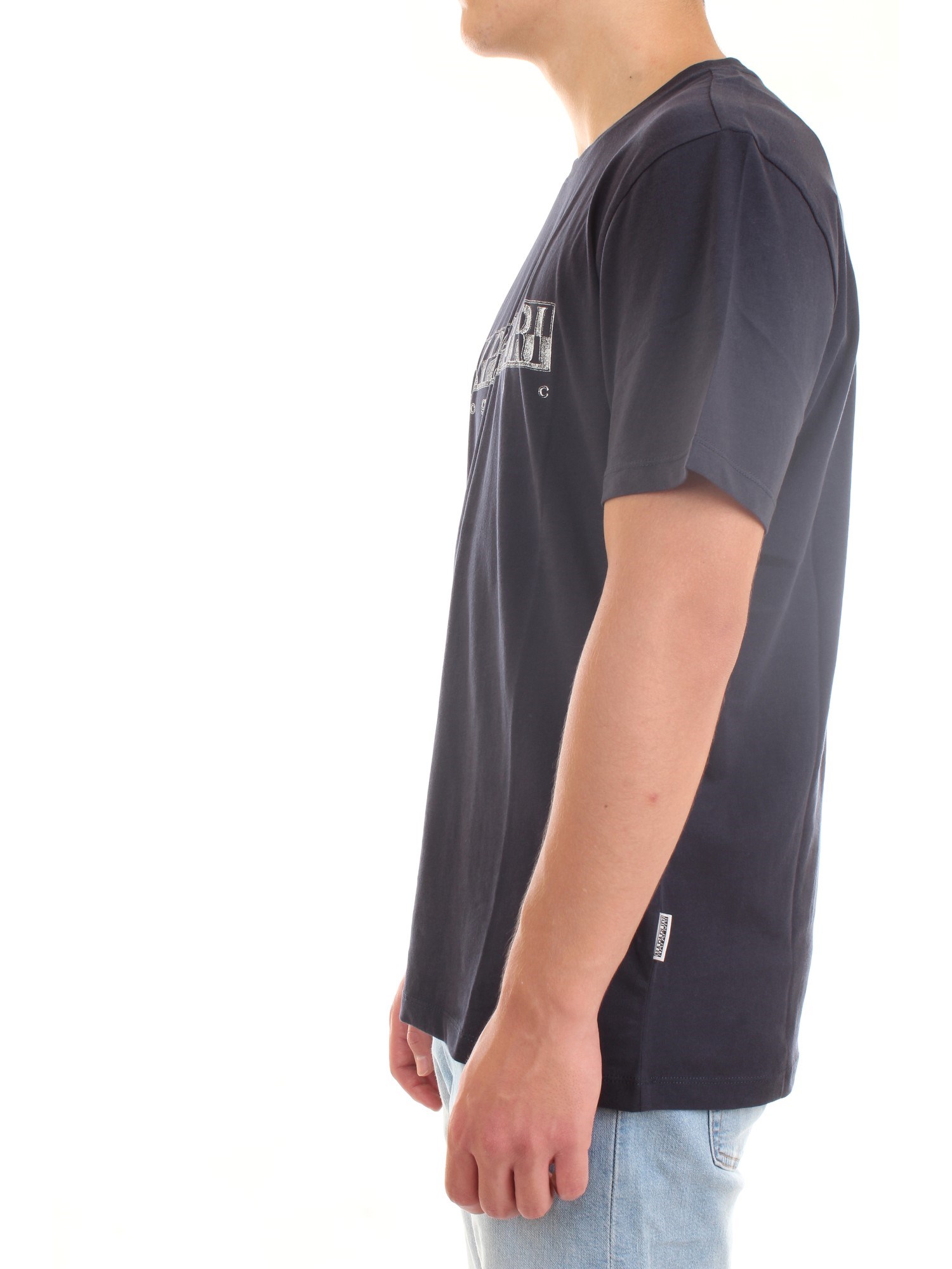 NAPAPIJRI NP0A4F9O Blue Clothing Man T-Shirt/Polo NAPAPIJRI NP0A4F9O Blue Clothing Man T-Shirt/Polo