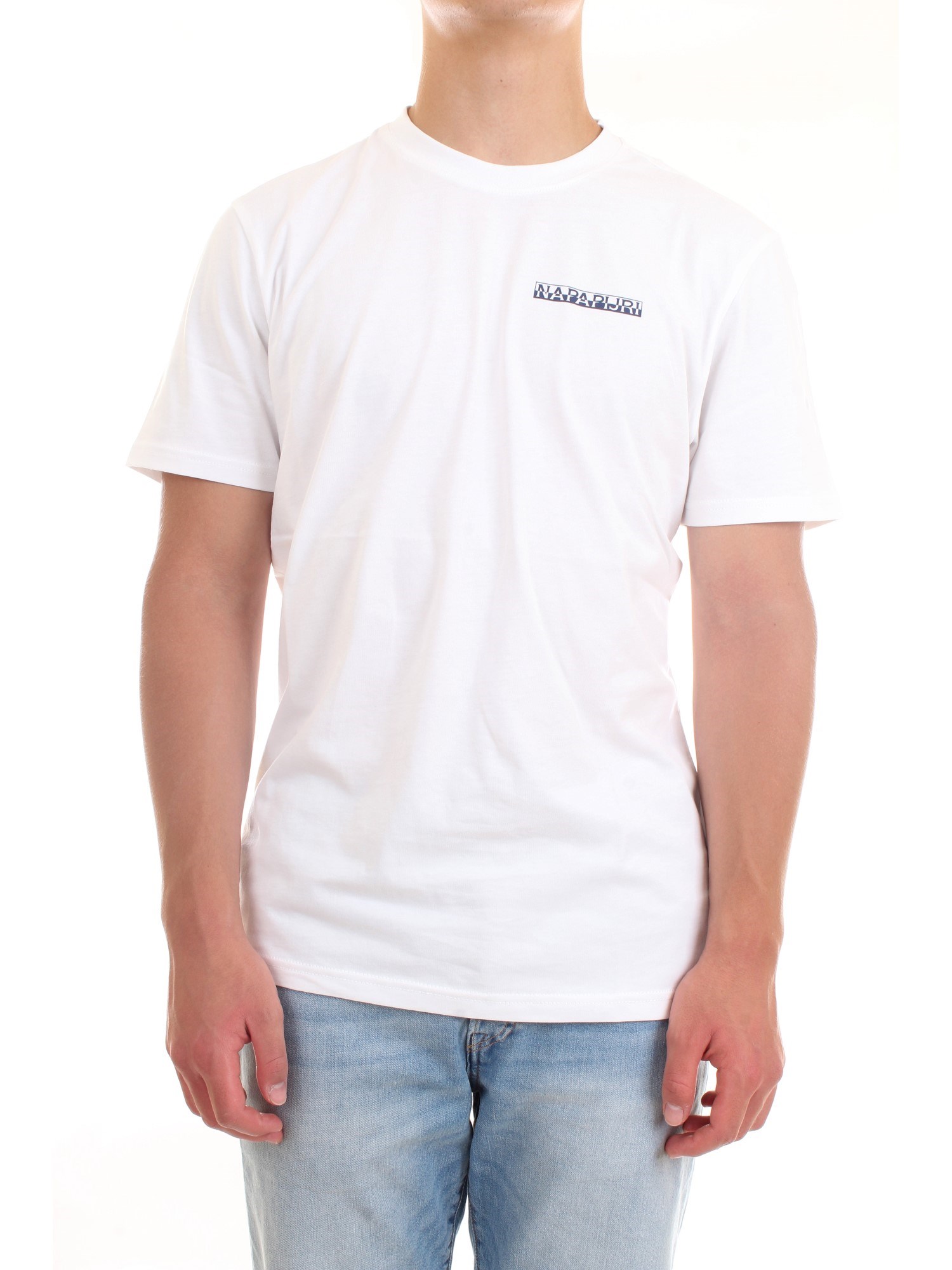NAPAPIJRI NP0A4F7F White Clothing Man T-Shirt/Polo NAPAPIJRI NP0A4F7F White Clothing Man T-Shirt/Polo