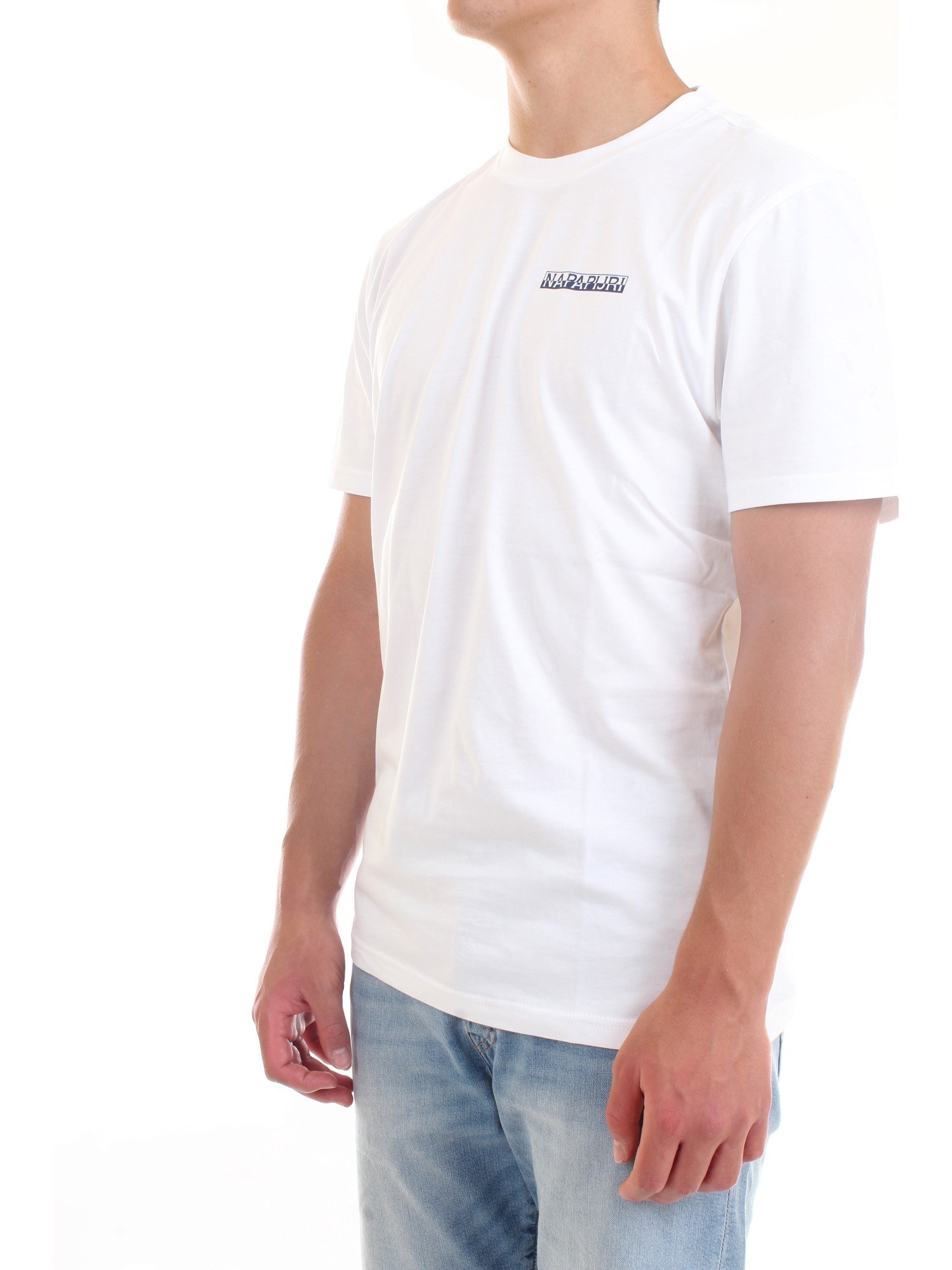 NAPAPIJRI NP0A4F7F White Clothing Man T-Shirt/Polo NAPAPIJRI NP0A4F7F White Clothing Man T-Shirt/Polo