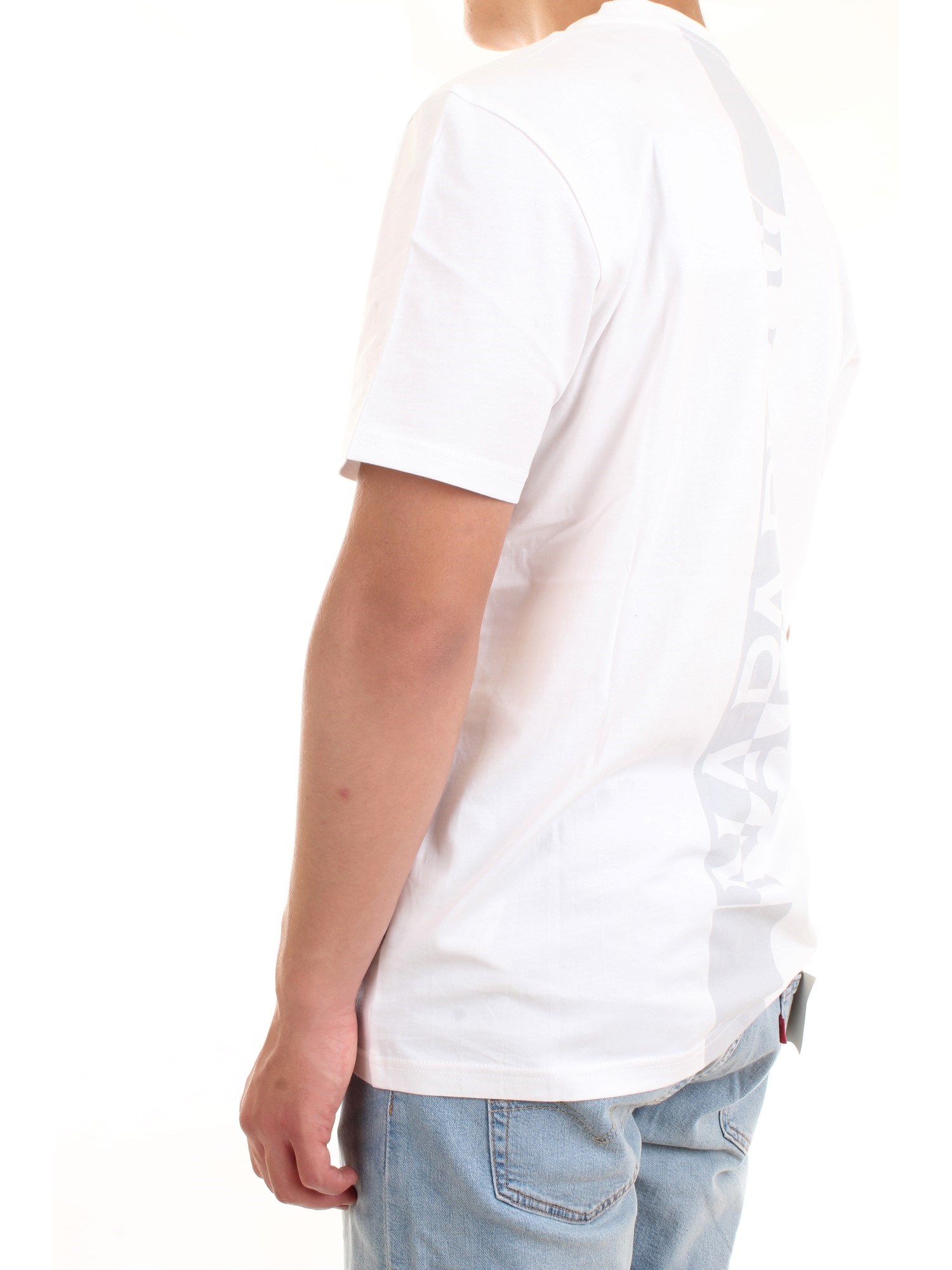 NAPAPIJRI NP0A4F7F White Clothing Man T-Shirt/Polo NAPAPIJRI NP0A4F7F White Clothing Man T-Shirt/Polo