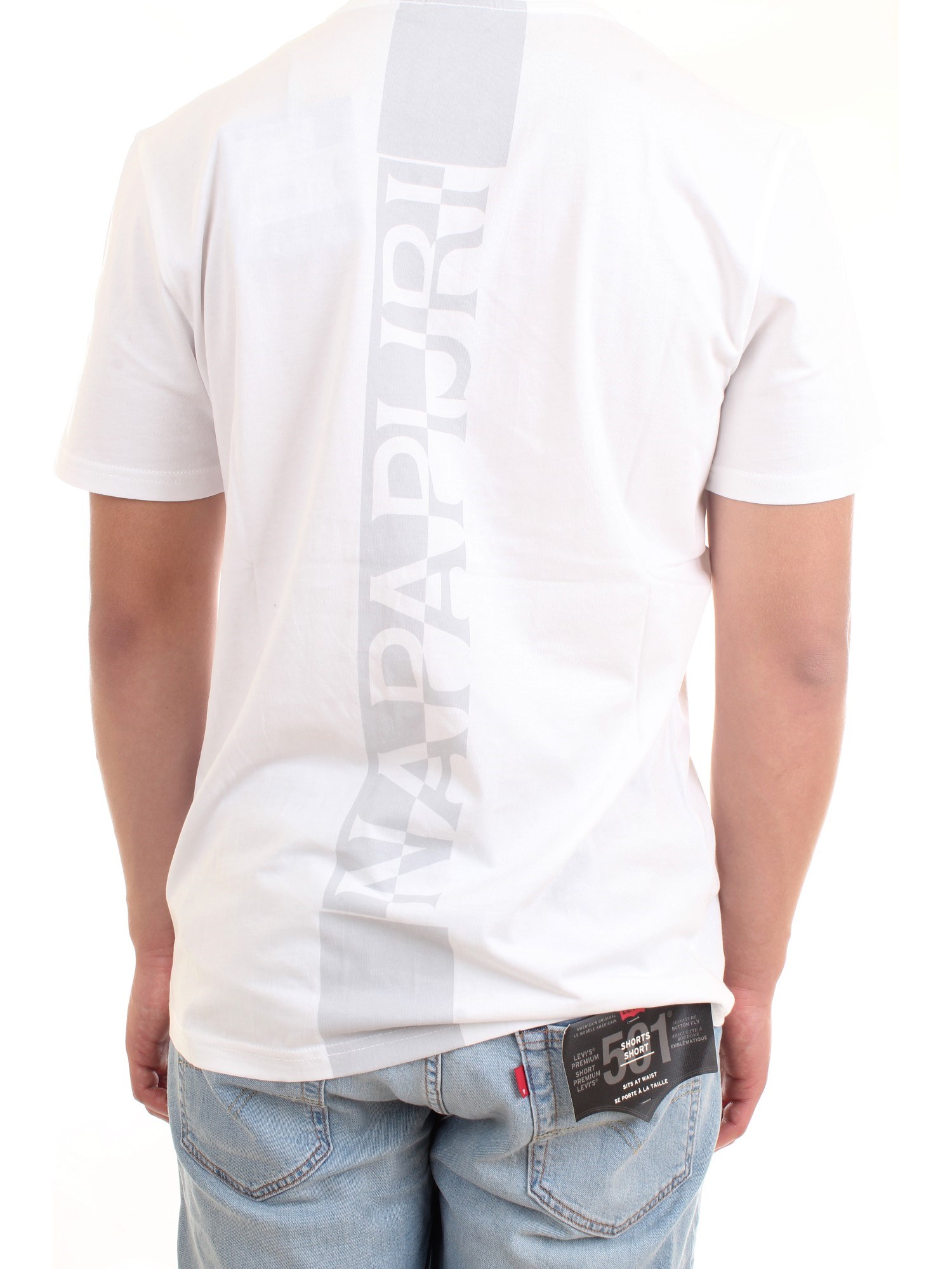 NAPAPIJRI NP0A4F7F White Clothing Man T-Shirt/Polo NAPAPIJRI NP0A4F7F White Clothing Man T-Shirt/Polo