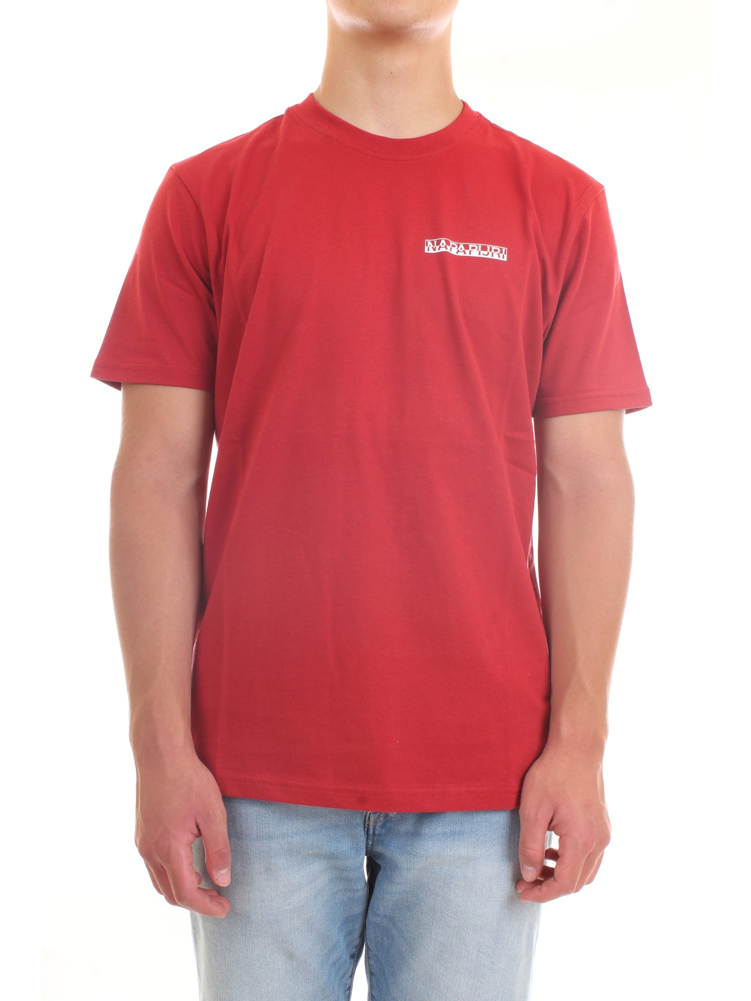 NAPAPIJRI NP0A4F7F Red Clothing Man T-Shirt/Polo NAPAPIJRI NP0A4F7F Red Clothing Man T-Shirt/Polo