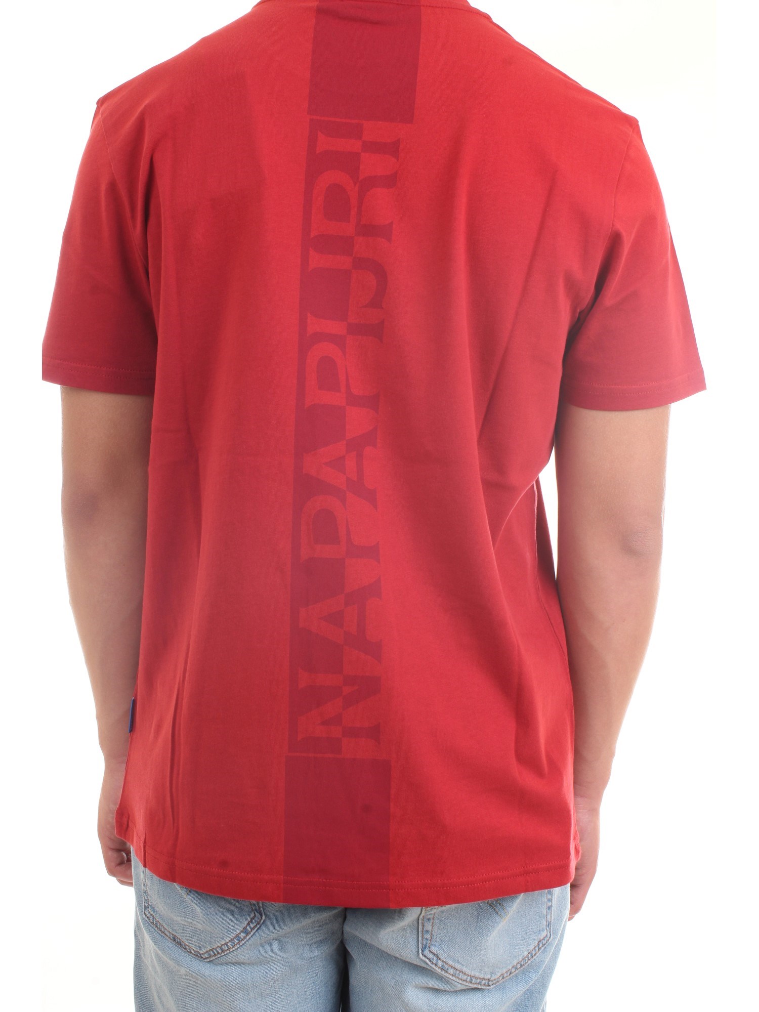 NAPAPIJRI NP0A4F7F Red Clothing Man T-Shirt/Polo NAPAPIJRI NP0A4F7F Red Clothing Man T-Shirt/Polo