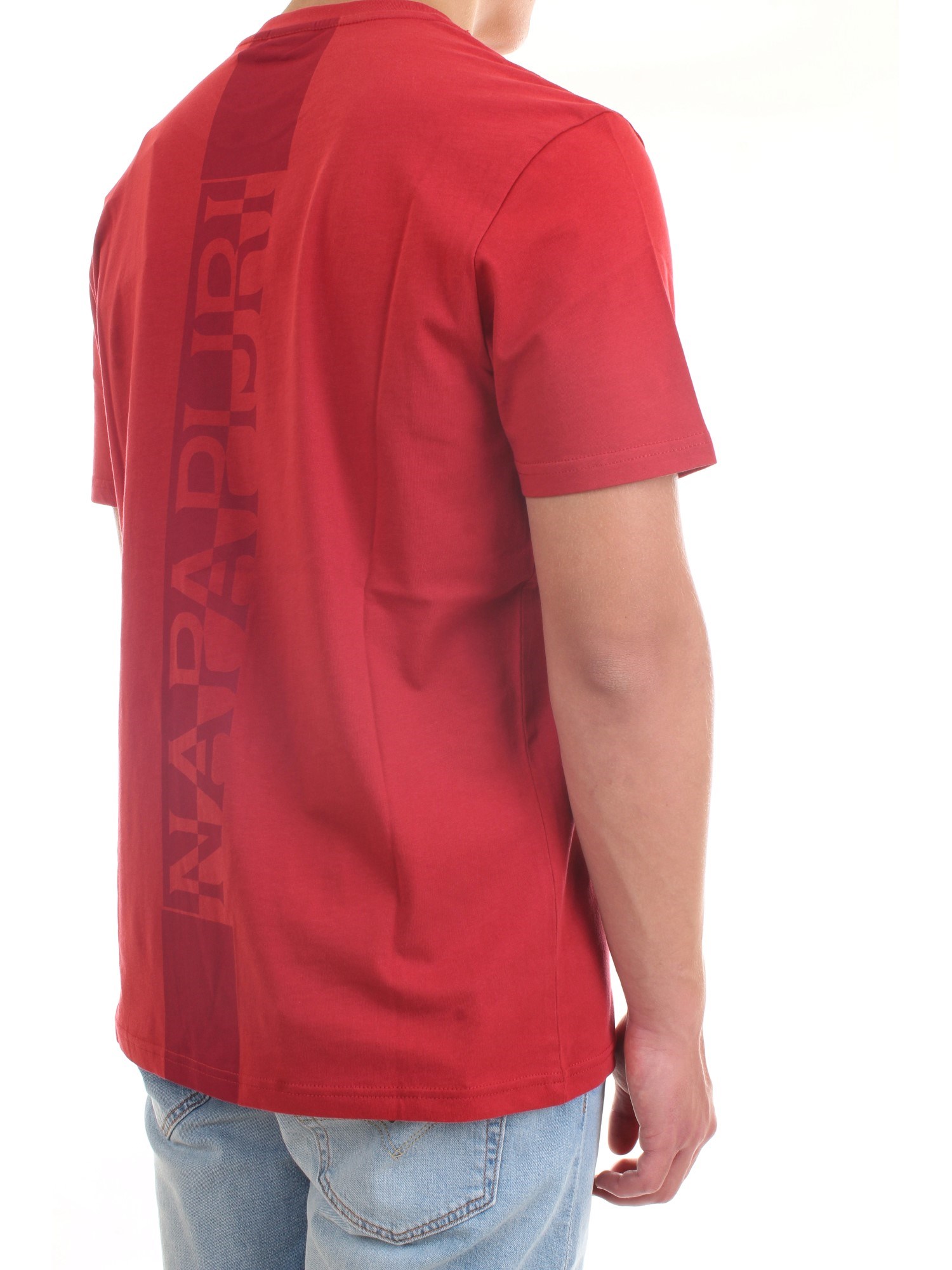 NAPAPIJRI NP0A4F7F Red Clothing Man T-Shirt/Polo NAPAPIJRI NP0A4F7F Red Clothing Man T-Shirt/Polo