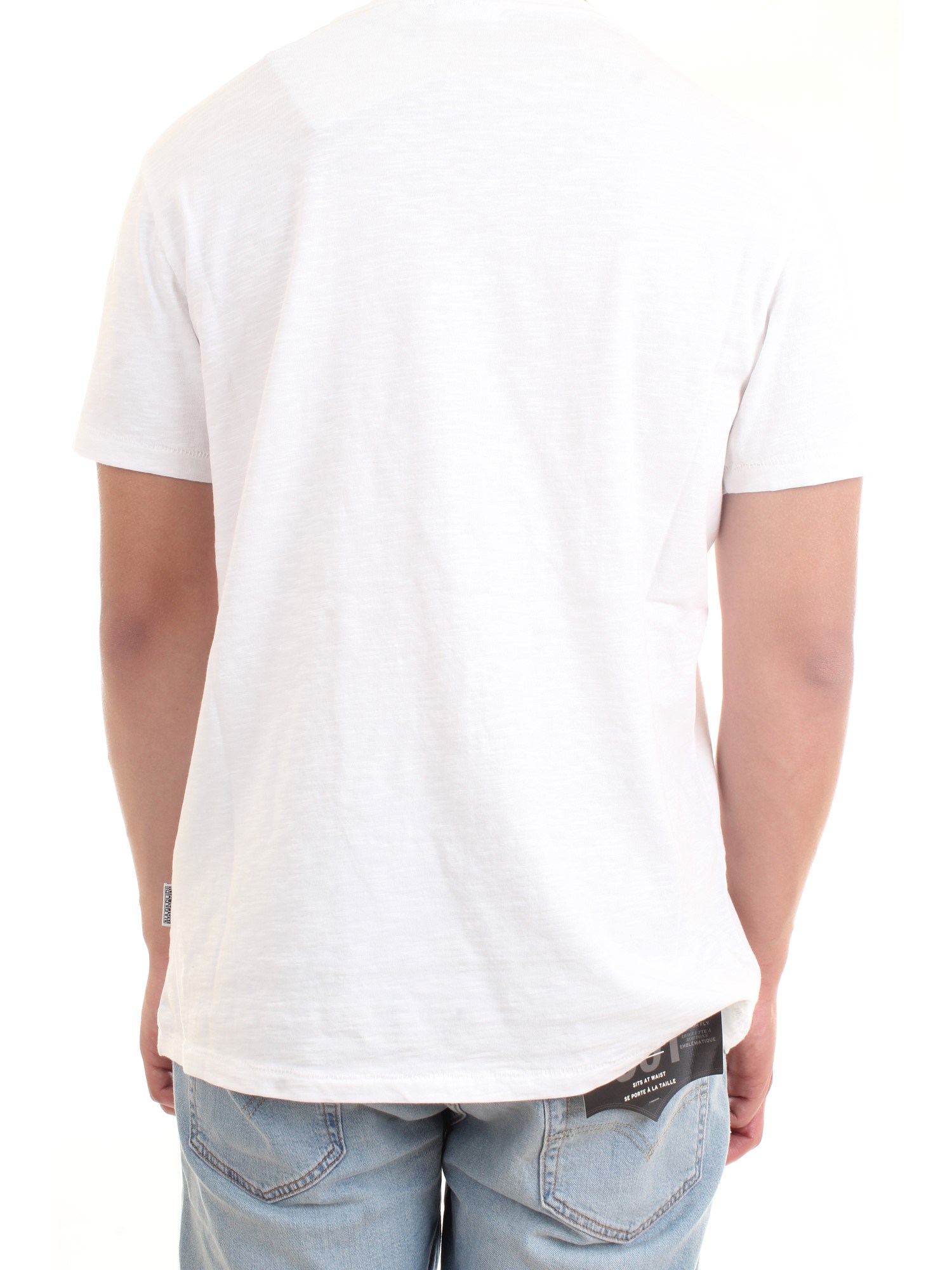 NAPAPIJRI NP0A4F6J White Clothing Man T-Shirt/Polo NAPAPIJRI NP0A4F6J White Clothing Man T-Shirt/Polo