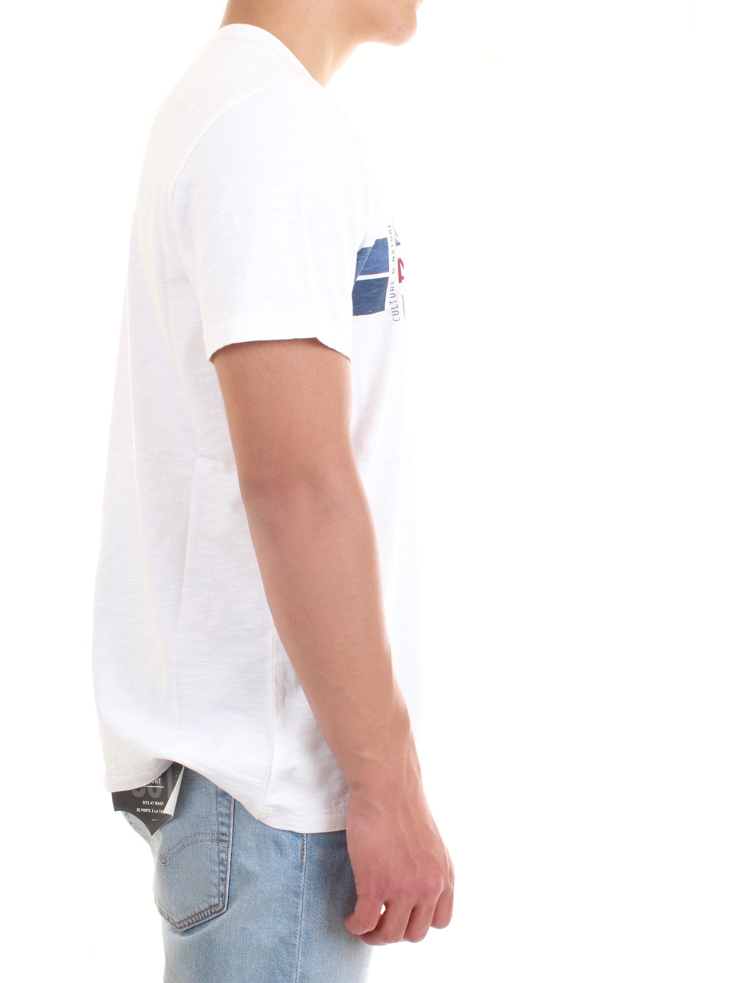 NAPAPIJRI NP0A4F6J White Clothing Man T-Shirt/Polo NAPAPIJRI NP0A4F6J White Clothing Man T-Shirt/Polo