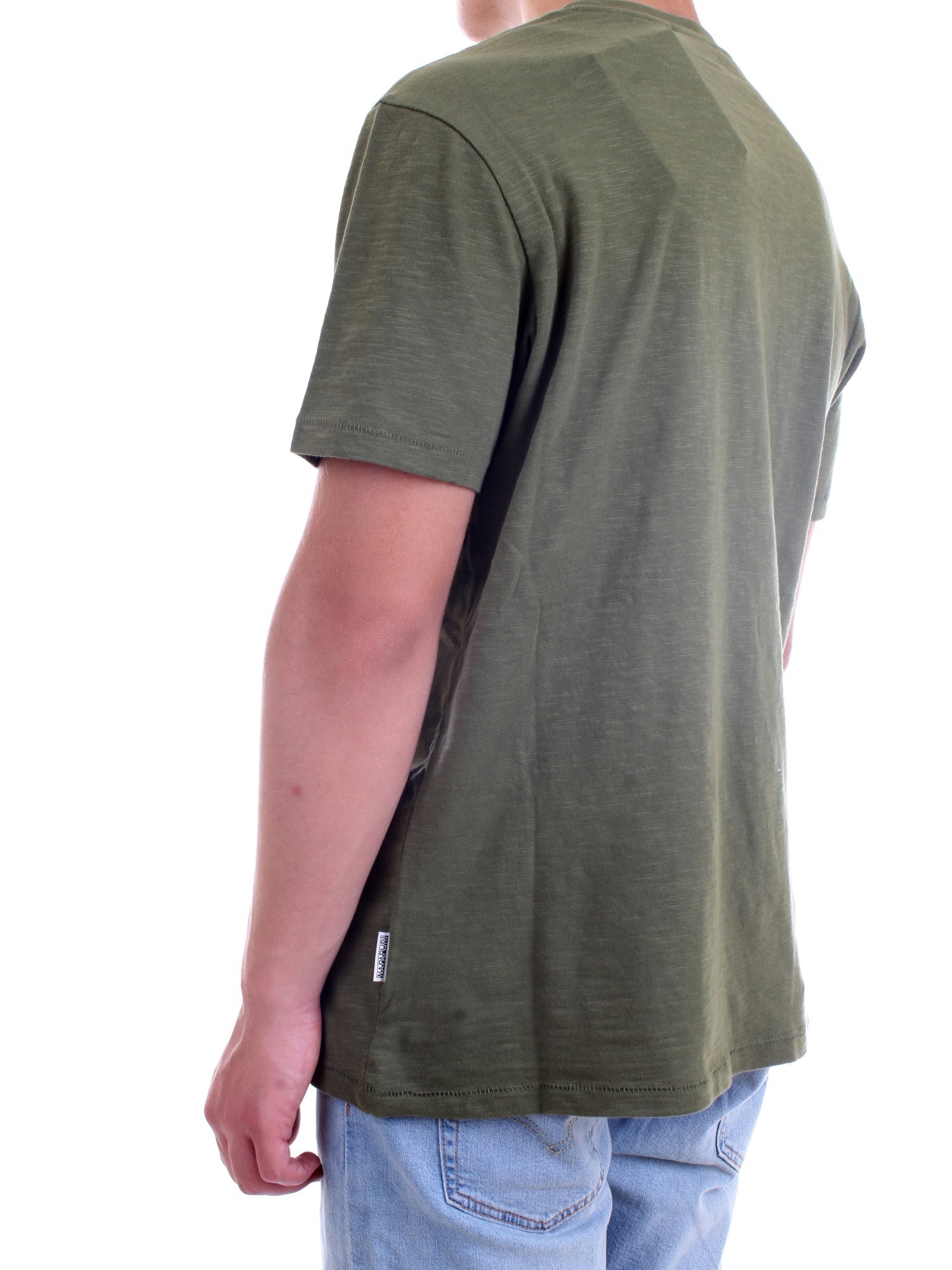 NAPAPIJRI NP0A4F6J Green Clothing Man T-Shirt/Polo NAPAPIJRI NP0A4F6J Green Clothing Man T-Shirt/Polo