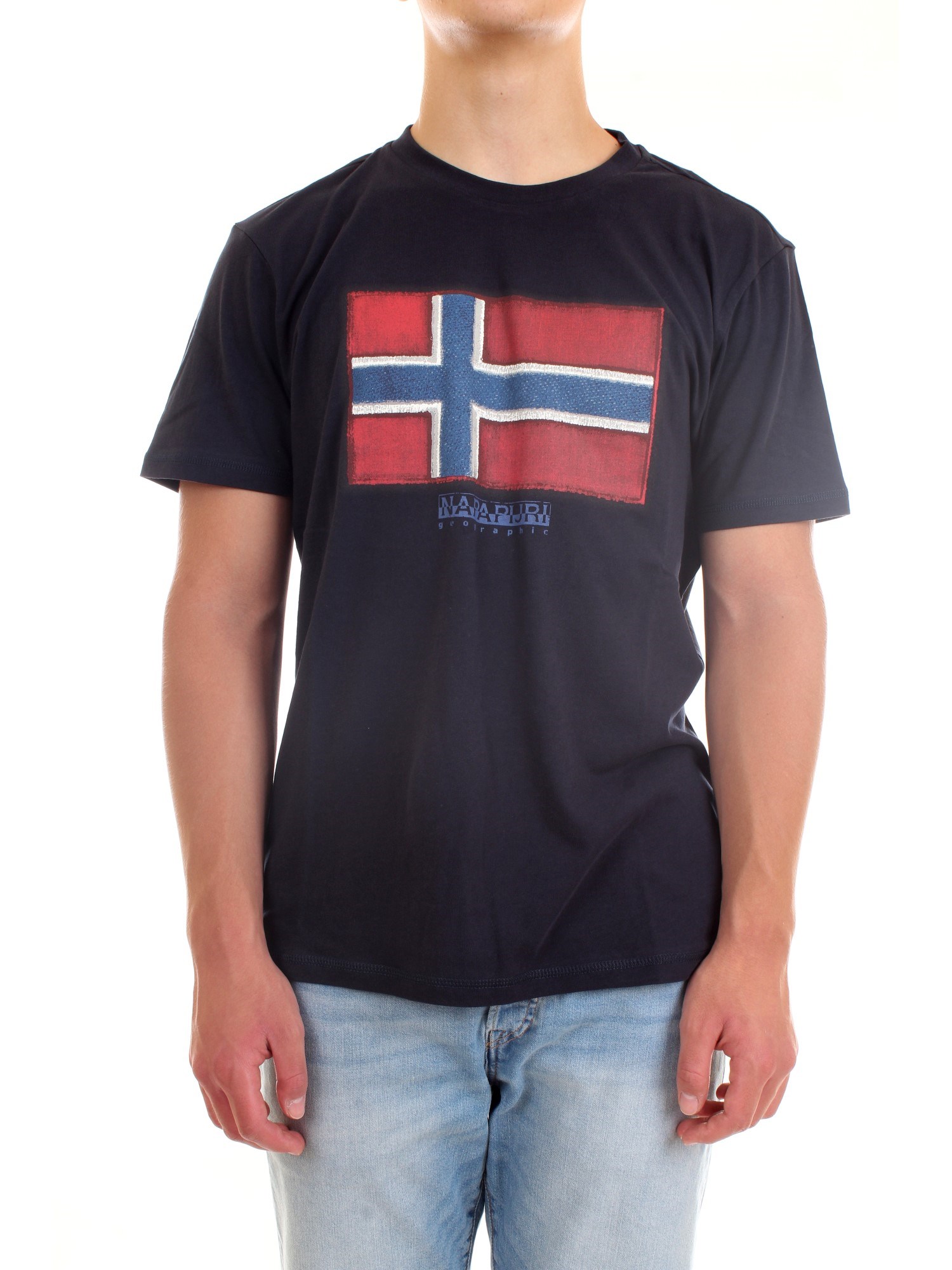 NAPAPIJRI NP0A4F9R Blue Clothing Man T-Shirt/Polo NAPAPIJRI NP0A4F9R Blue Clothing Man T-Shirt/Polo
