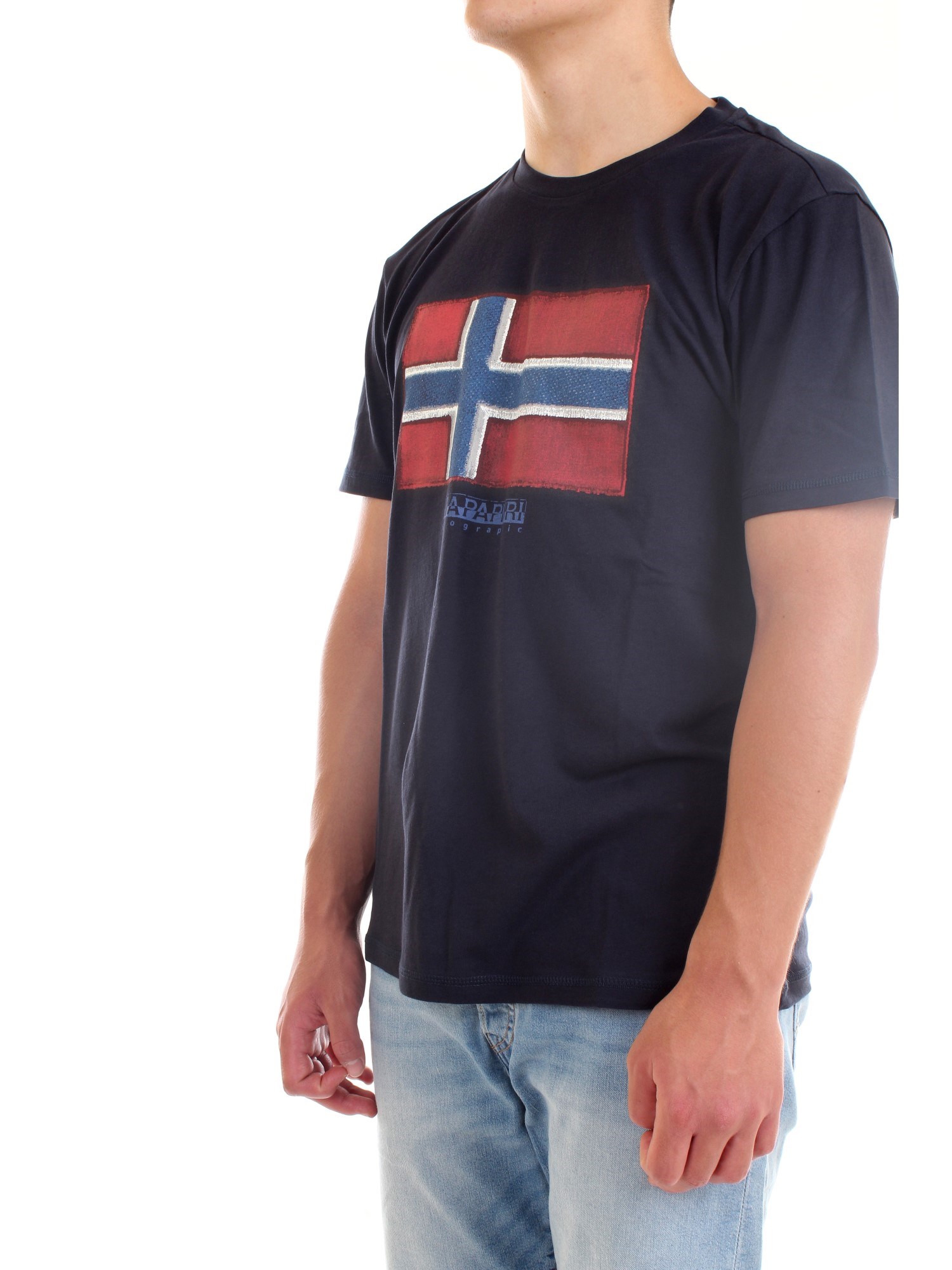 NAPAPIJRI NP0A4F9R Blue Clothing Man T-Shirt/Polo NAPAPIJRI NP0A4F9R Blue Clothing Man T-Shirt/Polo