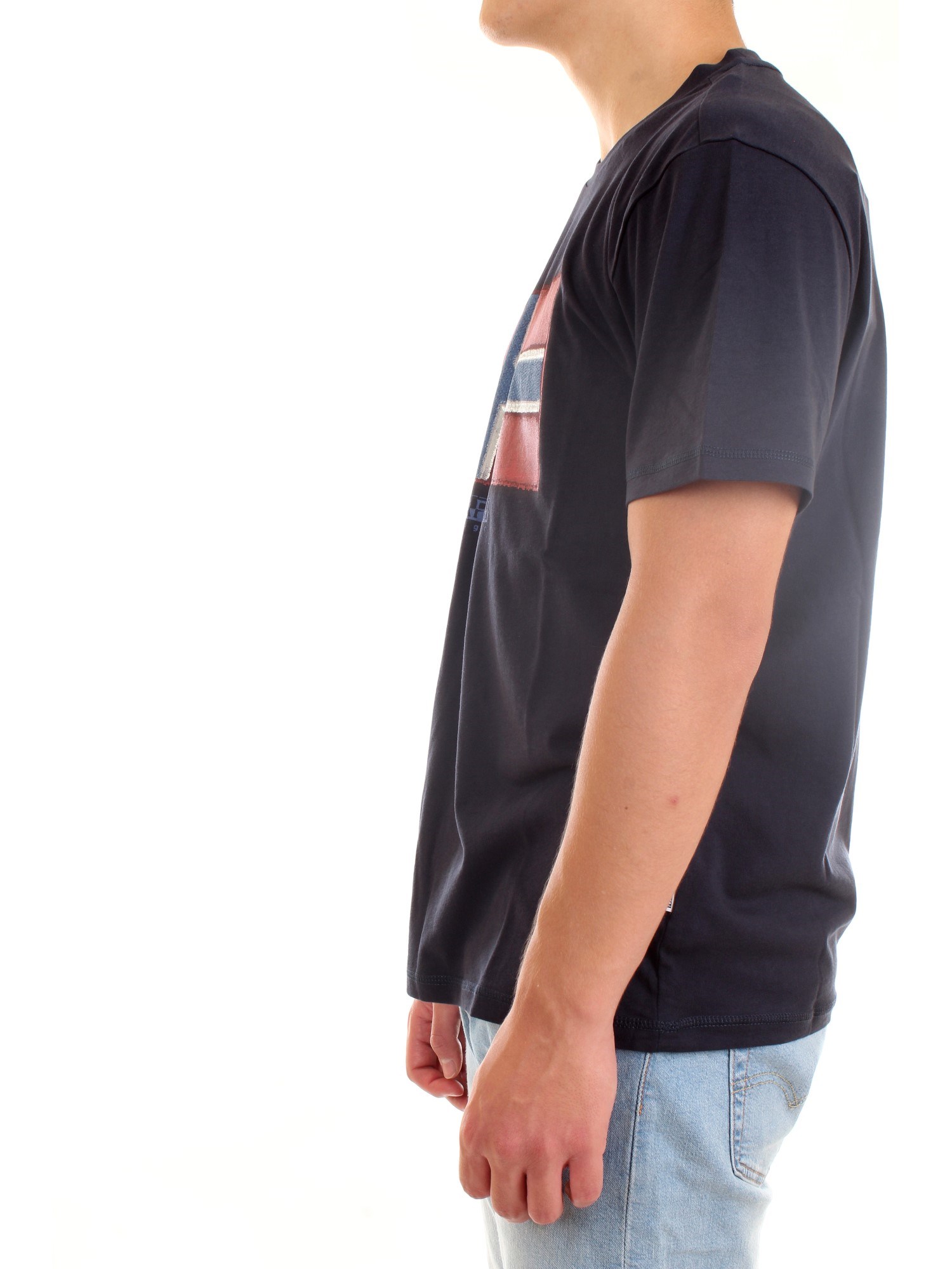 NAPAPIJRI NP0A4F9R Blue Clothing Man T-Shirt/Polo NAPAPIJRI NP0A4F9R Blue Clothing Man T-Shirt/Polo
