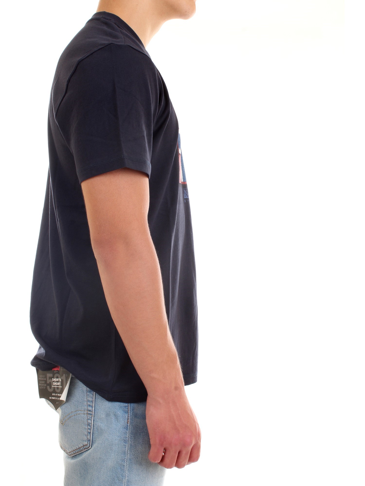 NAPAPIJRI NP0A4F9R Blue Clothing Man T-Shirt/Polo NAPAPIJRI NP0A4F9R Blue Clothing Man T-Shirt/Polo