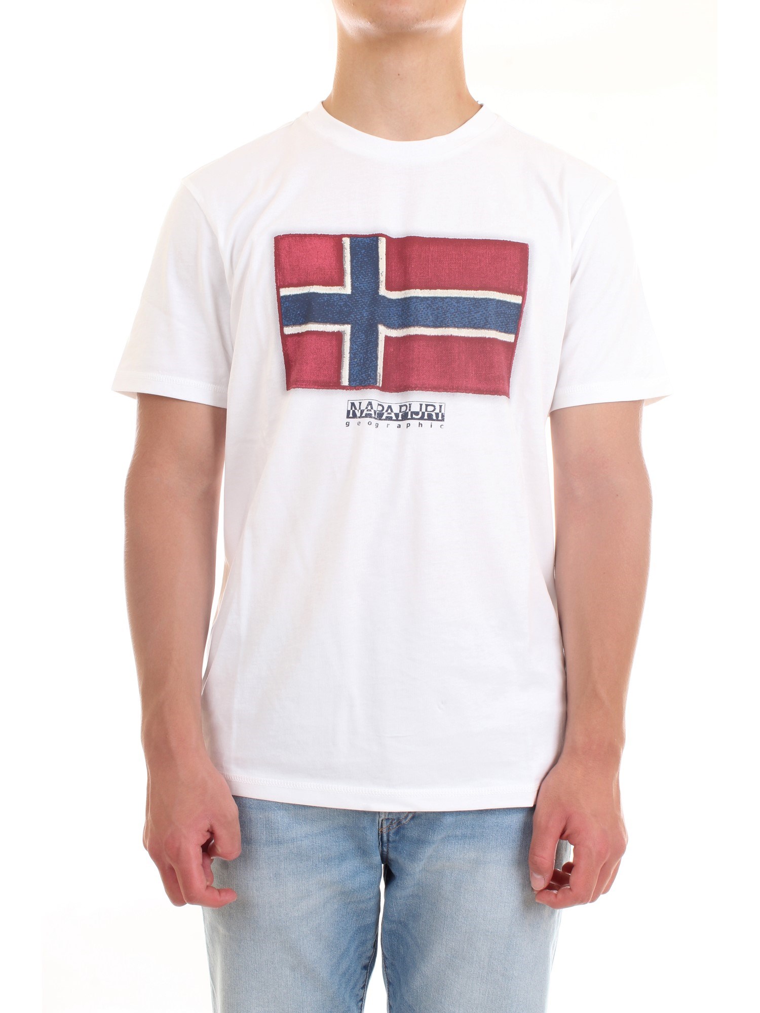 NAPAPIJRI NP0A4F9R White Clothing Man T-Shirt/Polo NAPAPIJRI NP0A4F9R White Clothing Man T-Shirt/Polo