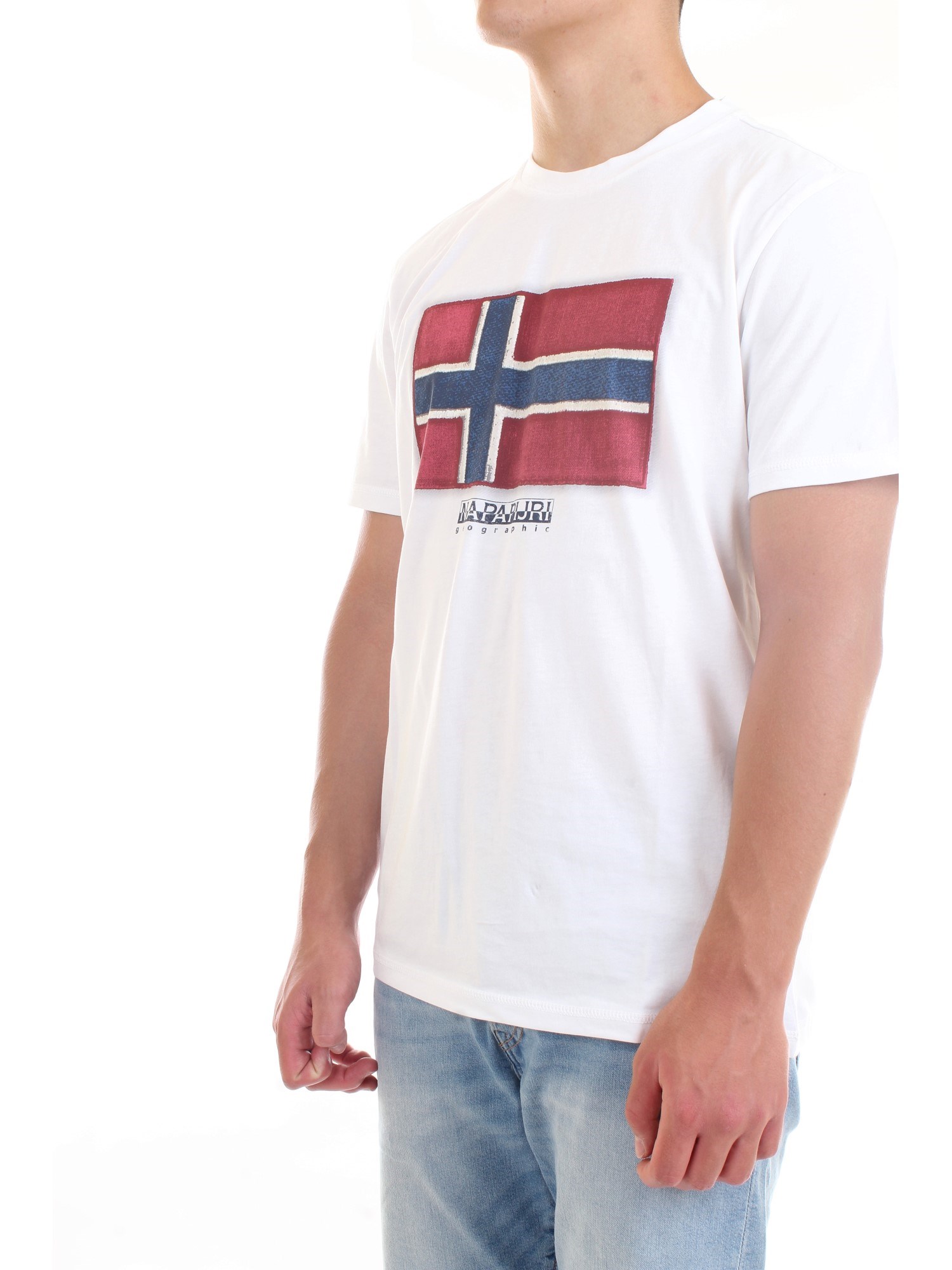 NAPAPIJRI NP0A4F9R White Clothing Man T-Shirt/Polo NAPAPIJRI NP0A4F9R White Clothing Man T-Shirt/Polo