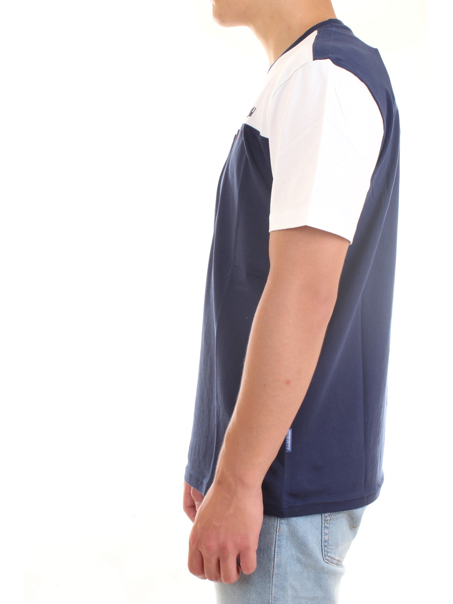 NAPAPIJRI NP0A4F6T Blue Clothing Man T-Shirt/Polo NAPAPIJRI NP0A4F6T Blue Clothing Man T-Shirt/Polo