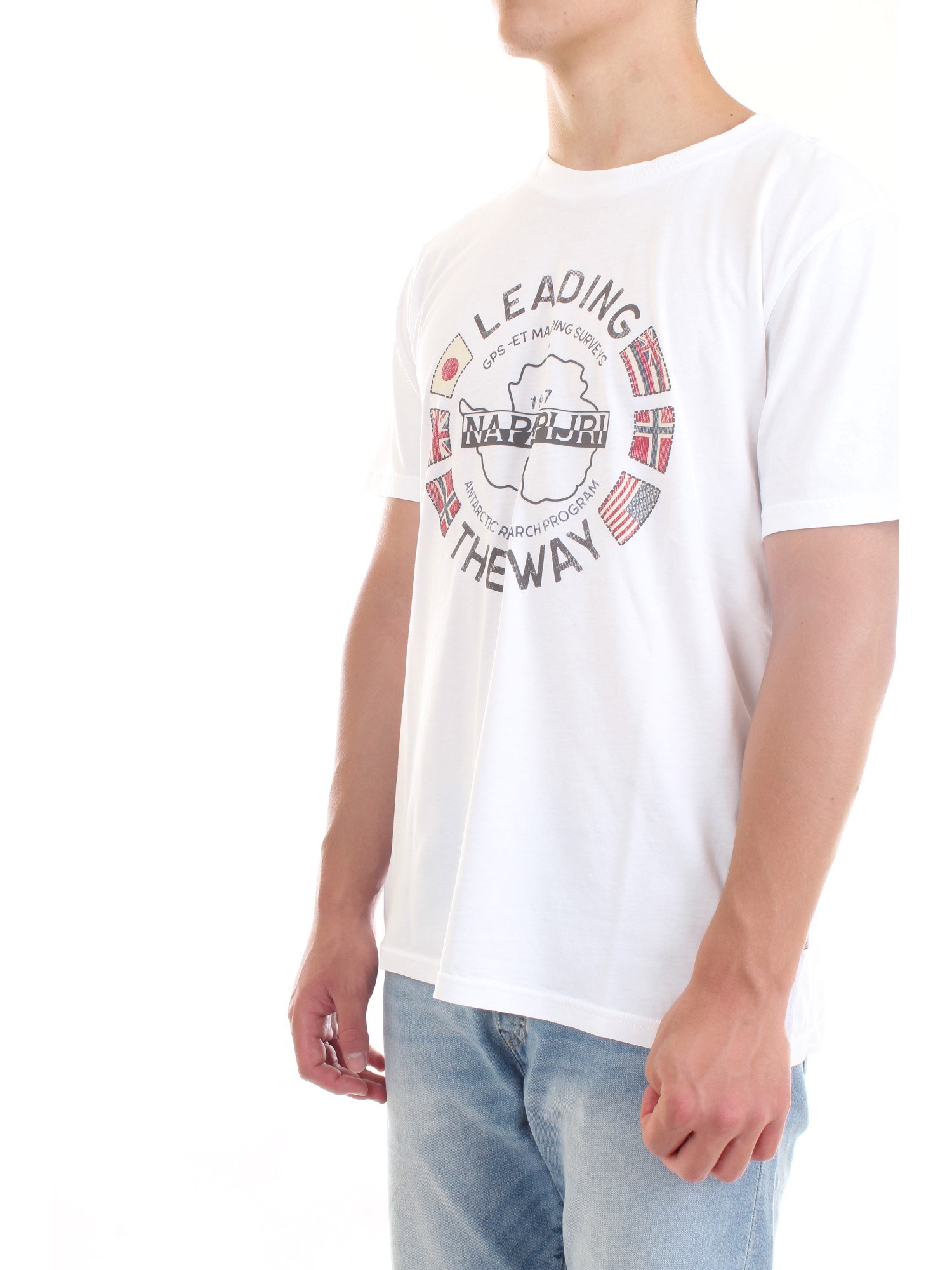 NAPAPIJRI NP0A4F6P White Clothing Man T-Shirt/Polo NAPAPIJRI NP0A4F6P White Clothing Man T-Shirt/Polo