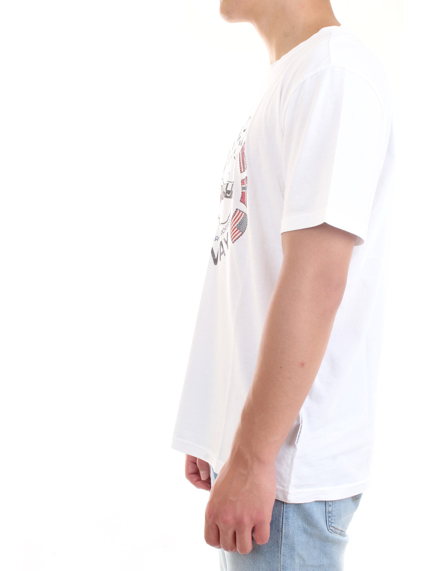 NAPAPIJRI NP0A4F6P White Clothing Man T-Shirt/Polo NAPAPIJRI NP0A4F6P White Clothing Man T-Shirt/Polo