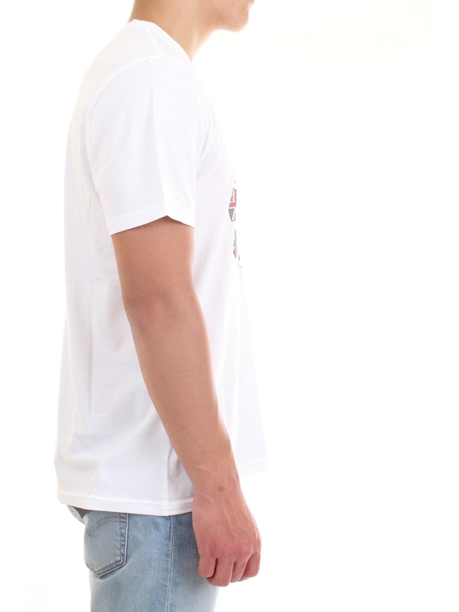 NAPAPIJRI NP0A4F6P White Clothing Man T-Shirt/Polo NAPAPIJRI NP0A4F6P White Clothing Man T-Shirt/Polo