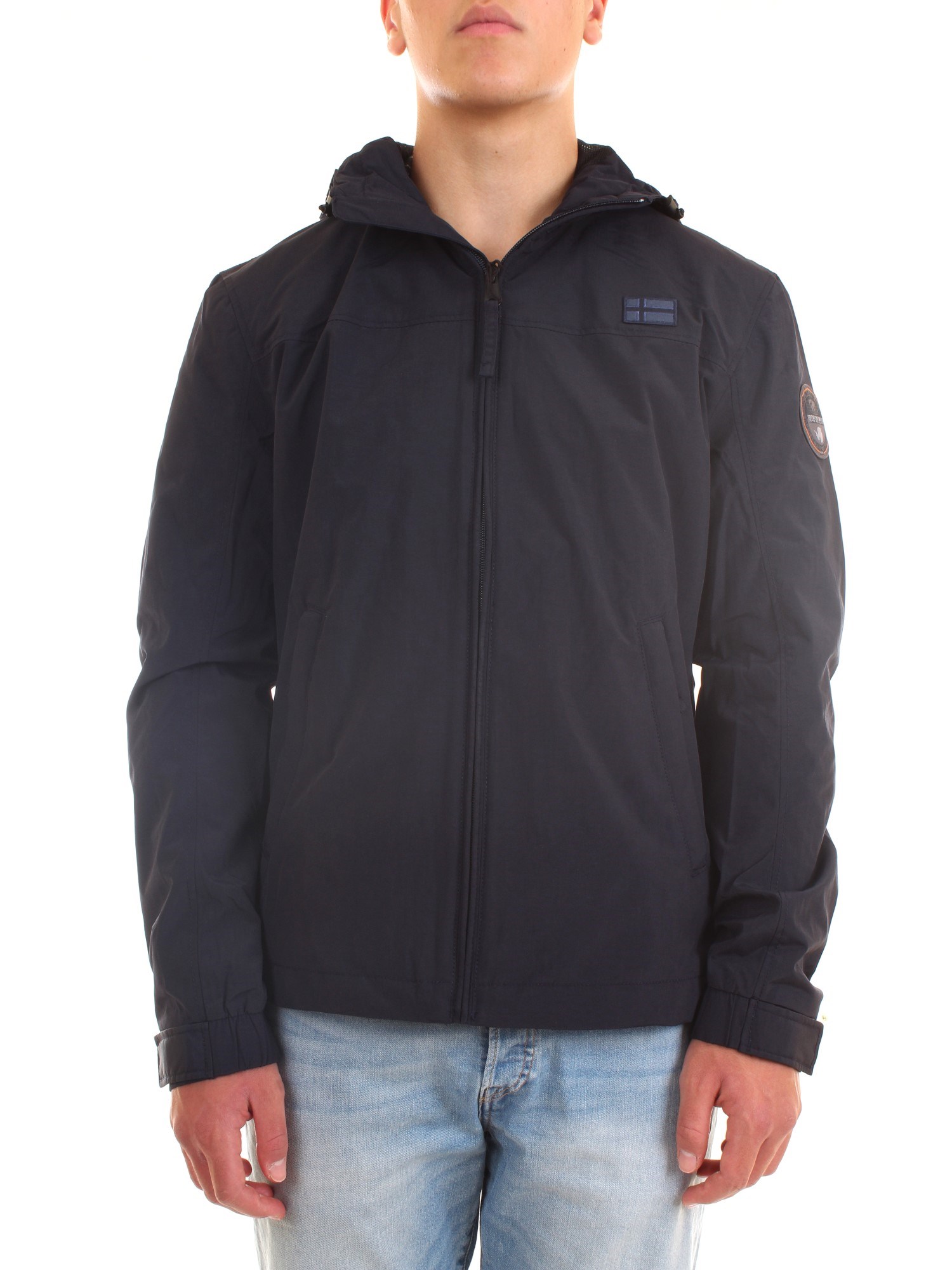 NAPAPIJRI NP0A4F7P Blue Clothing Man Jacket NAPAPIJRI NP0A4F7P Blue Clothing Man Jacket