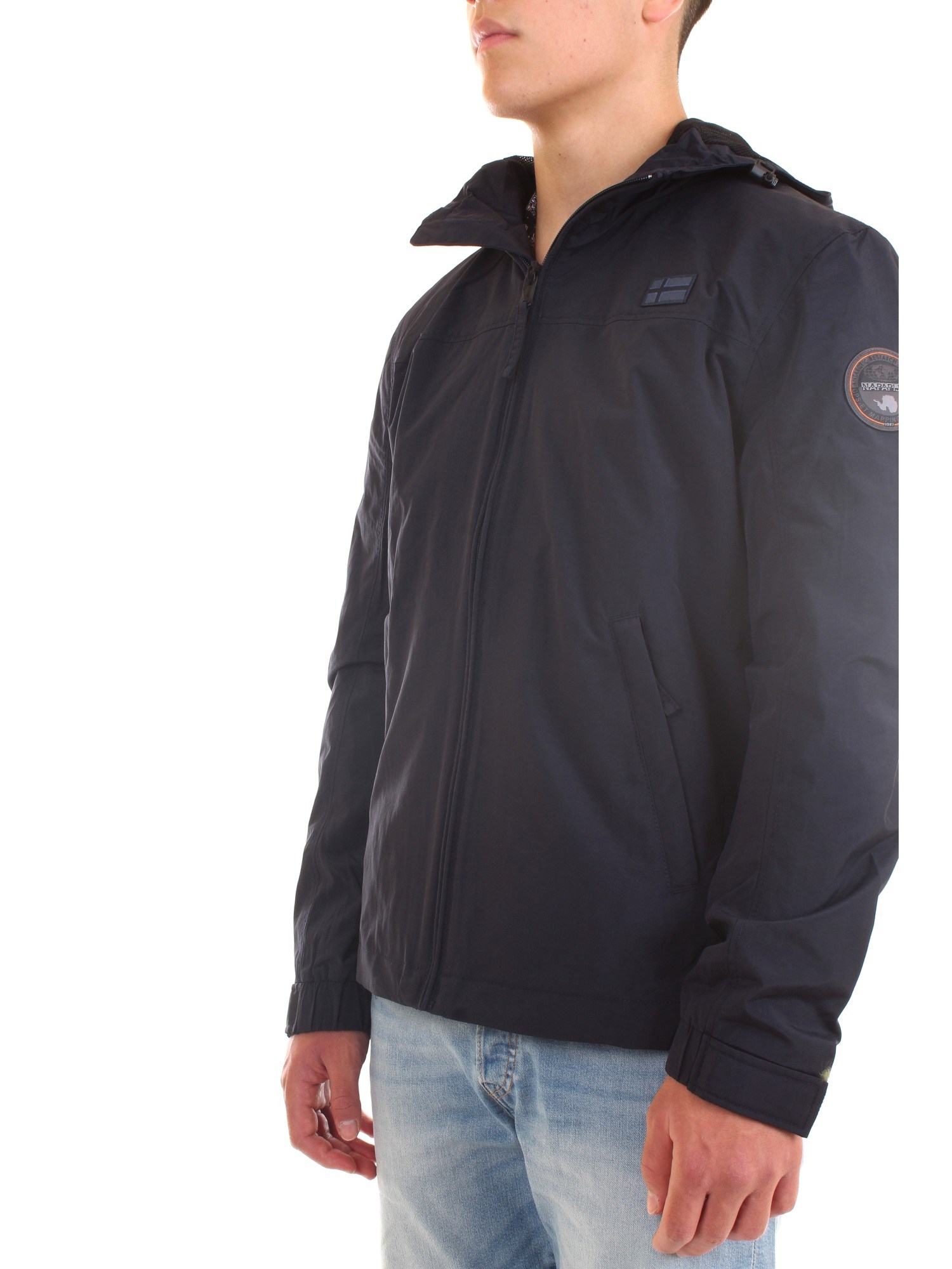 NAPAPIJRI NP0A4F7P Blue Clothing Man Jacket NAPAPIJRI NP0A4F7P Blue Clothing Man Jacket