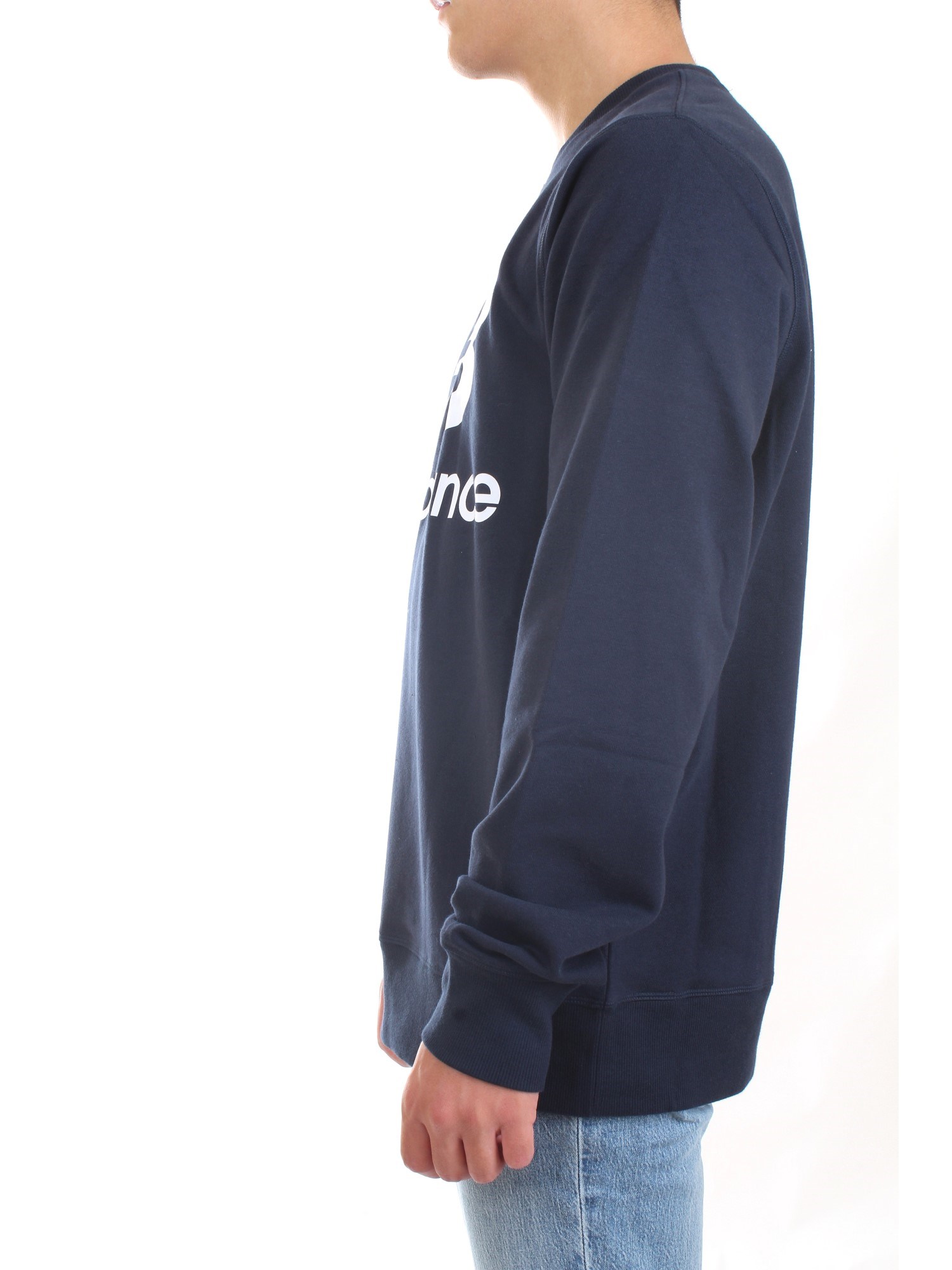 NEW BALANCE MT03560 Blue Clothing Man Sweater NEW BALANCE MT03560 Blue Clothing Man Sweater