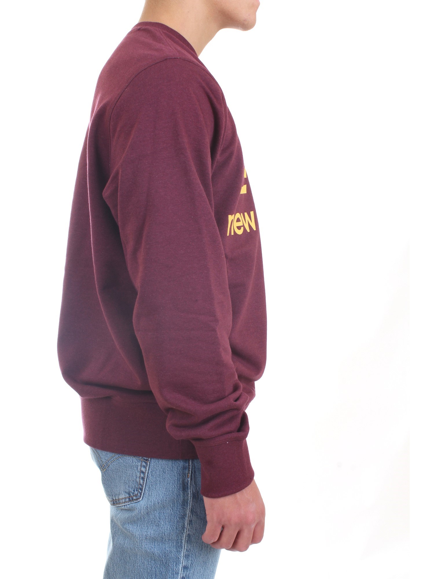 NEW BALANCE MT03560 Bordeaux Clothing Man Sweater NEW BALANCE MT03560 Bordeaux Clothing Man Sweater