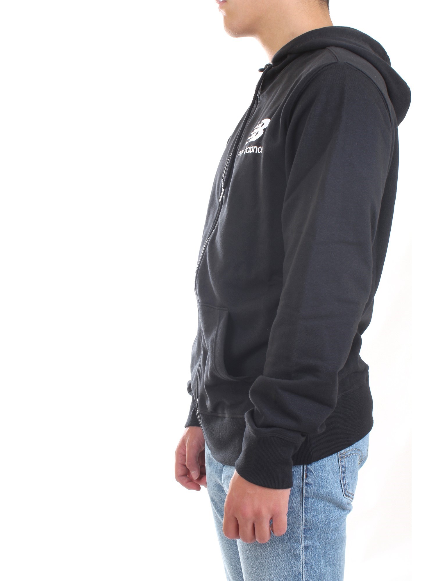 NEW BALANCE MJ3558 Black Clothing Man Sweater NEW BALANCE MJ3558 Black Clothing Man Sweater