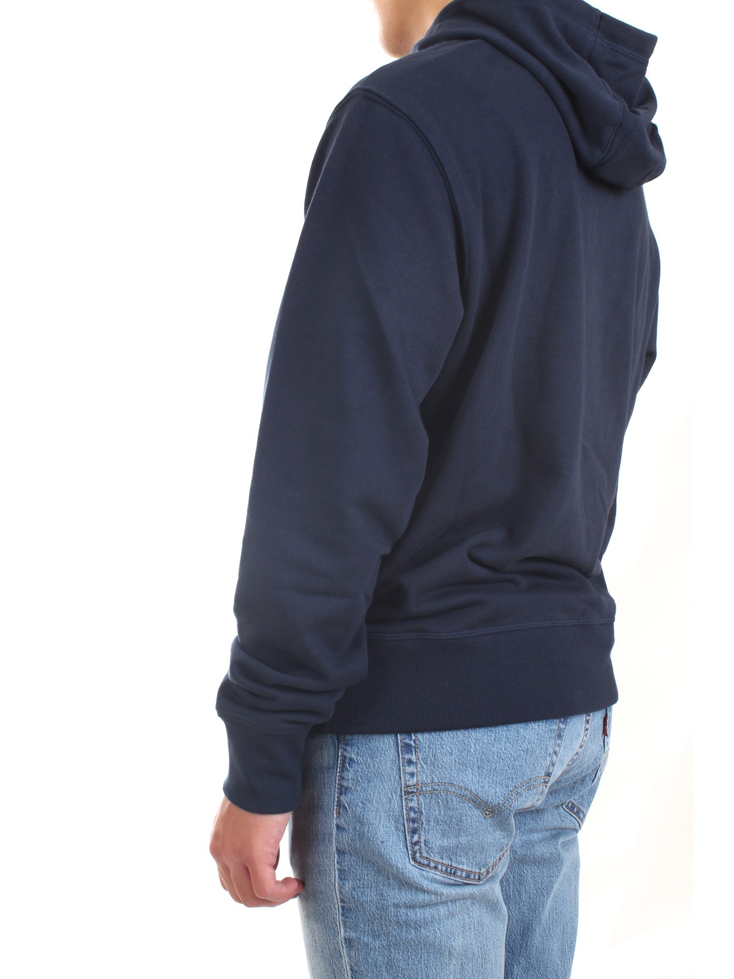 NEW BALANCE MJ3558 Blue Clothing Man Sweater NEW BALANCE MJ3558 Blue Clothing Man Sweater