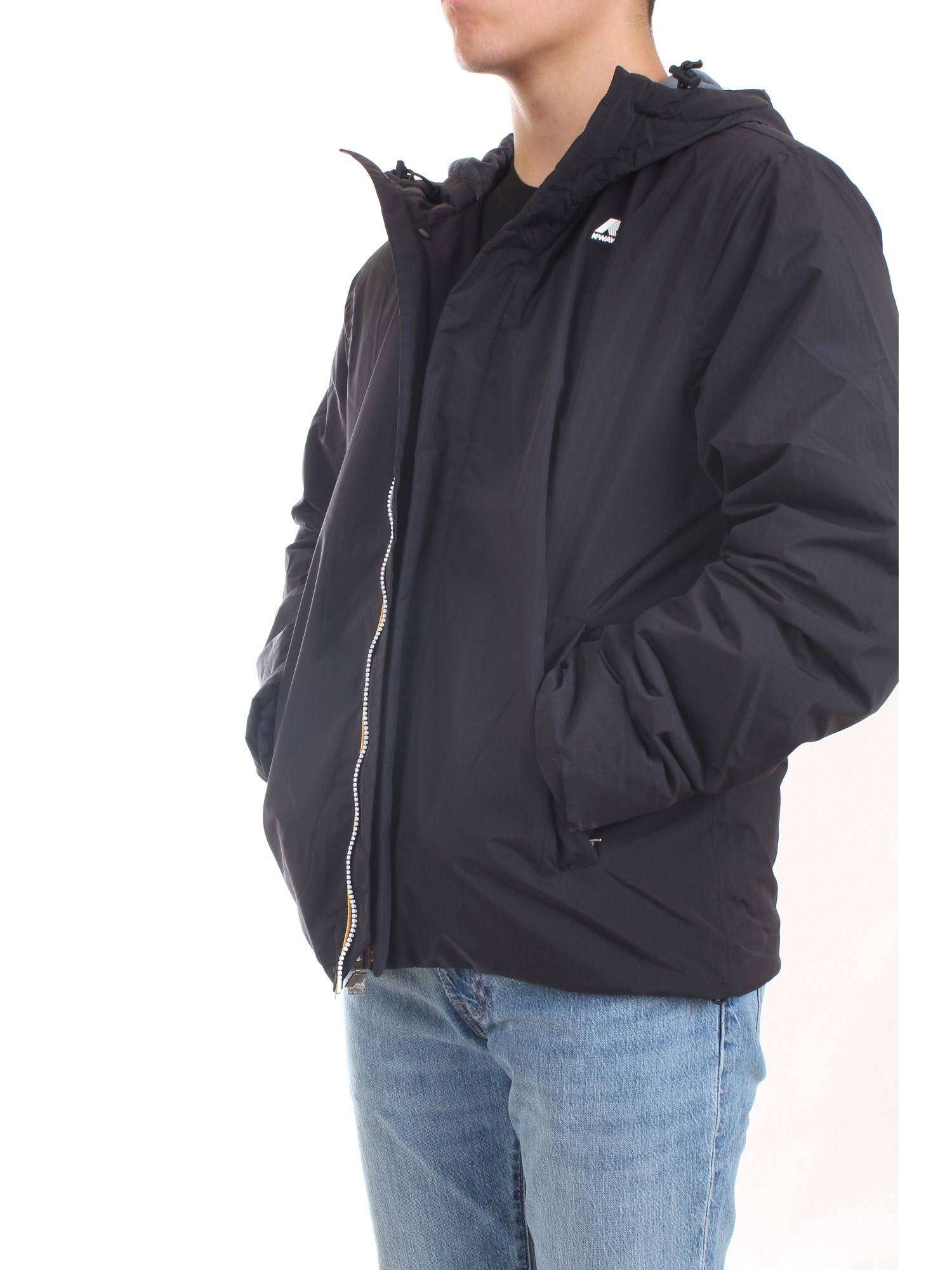 K-WAY K1119KW Black Clothing Man Jacket K-WAY K1119KW Black Clothing Man Jacket