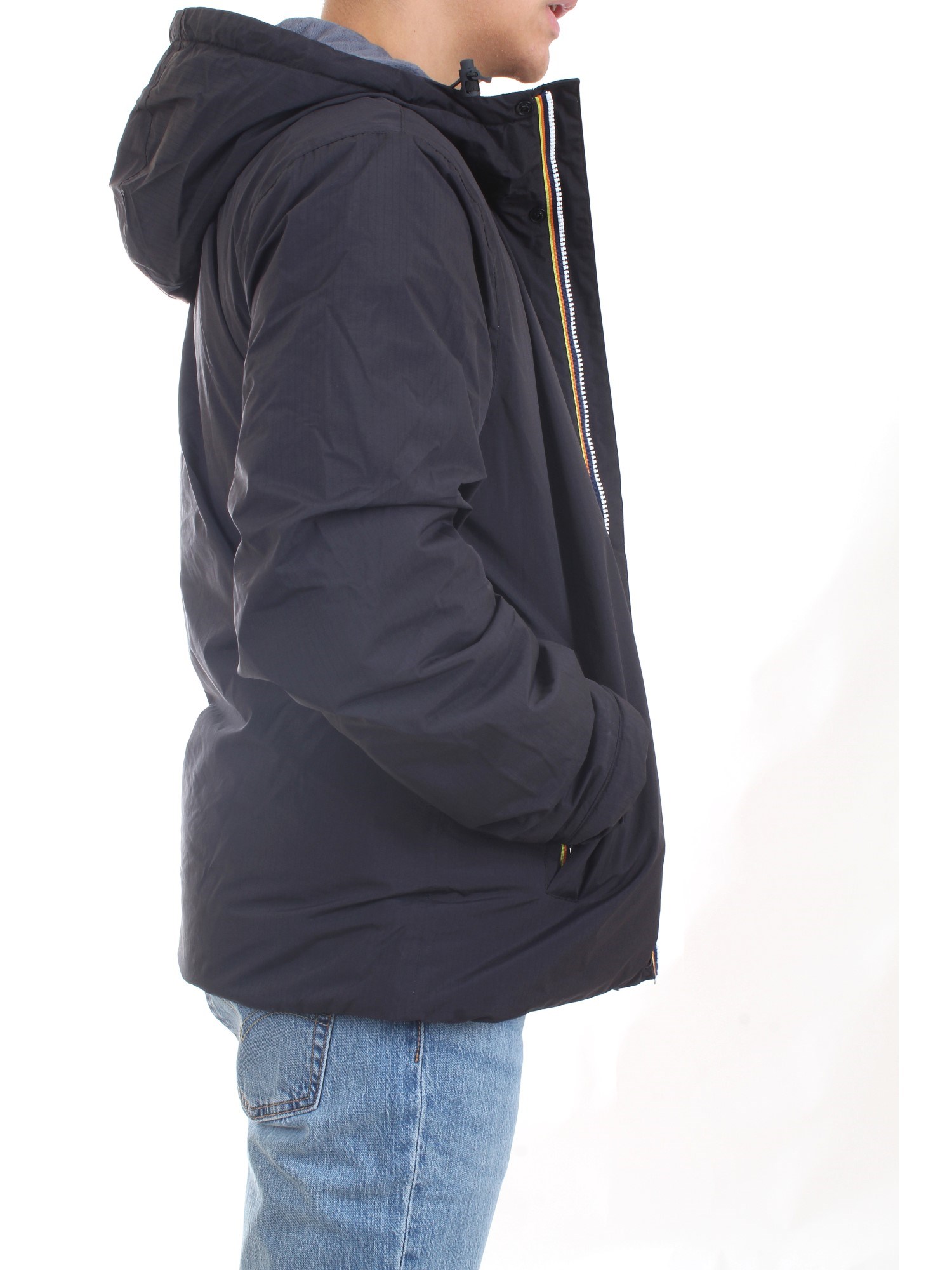 K-WAY K1119KW Black Clothing Man Jacket K-WAY K1119KW Black Clothing Man Jacket