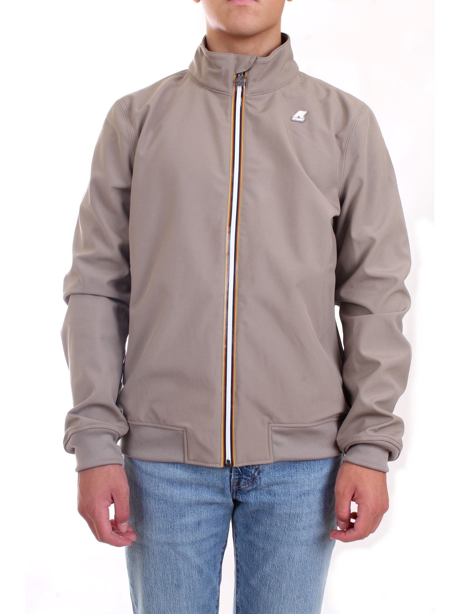 K-WAY K111B1W Beige Clothing Man Jacket K-WAY K111B1W Beige Clothing Man Jacket