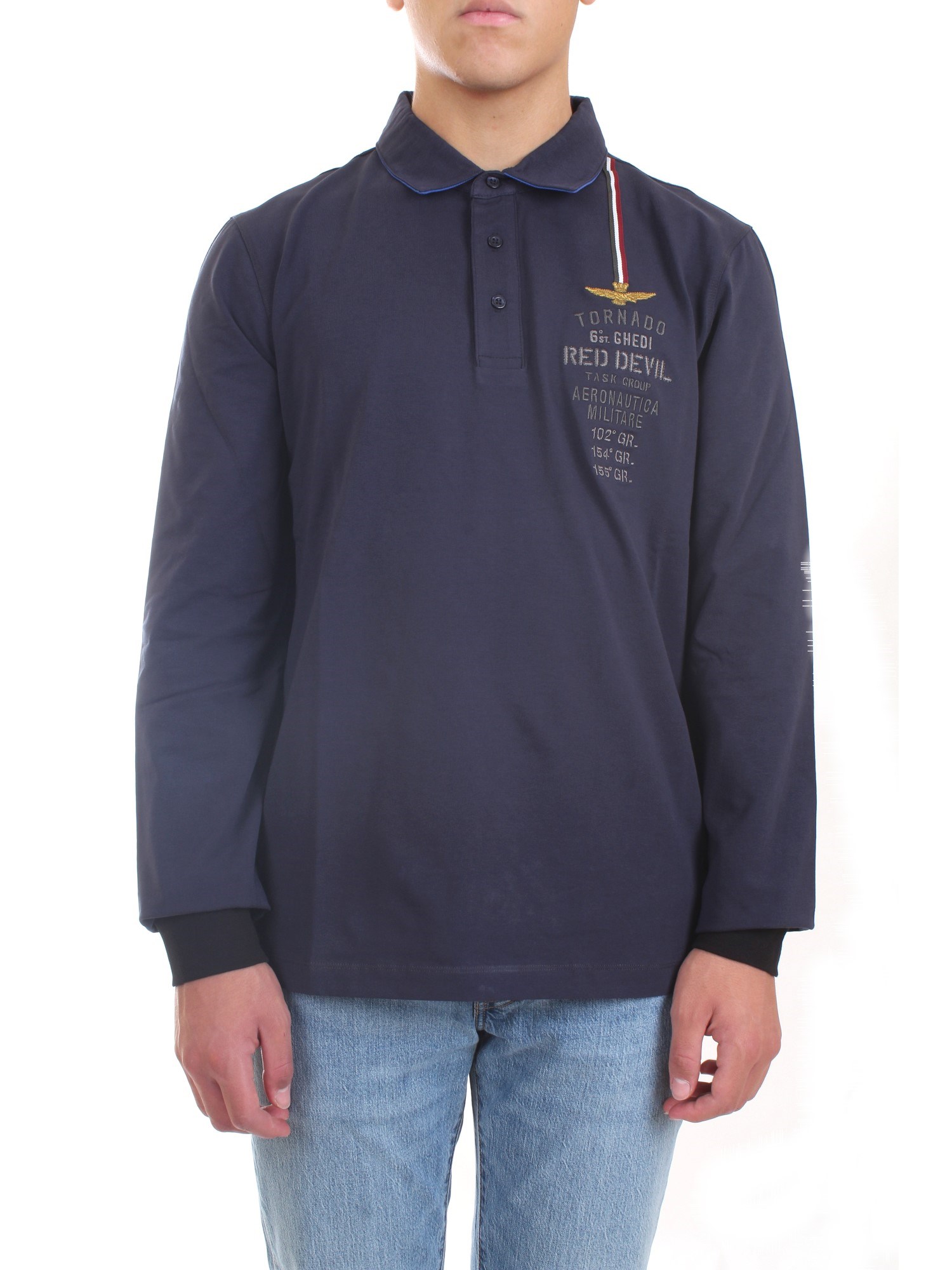 AERONAUTICA MILITARE 212PO1583J469 Blue Clothing Man Polo shirt AERONAUTICA MILITARE 212PO1583J469 Blue Clothing Man Polo shirt