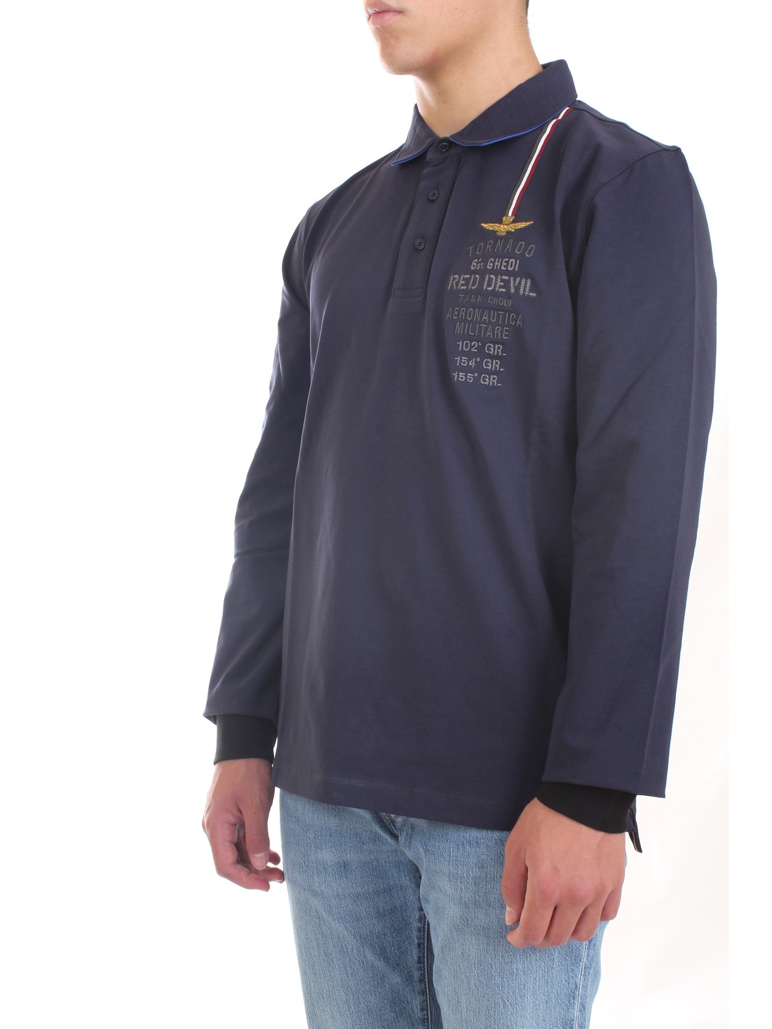 AERONAUTICA MILITARE 212PO1583J469 Blue Clothing Man Polo shirt AERONAUTICA MILITARE 212PO1583J469 Blue Clothing Man Polo shirt